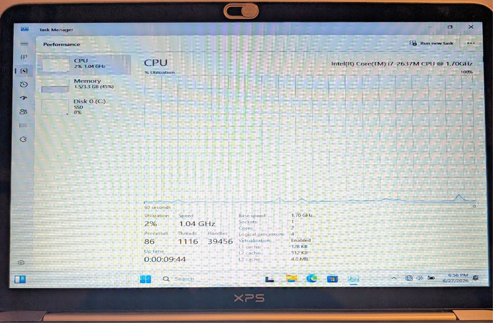 Dell XPS 13 L321X i7-2637M 4GB 256GB SSD w/ power supply