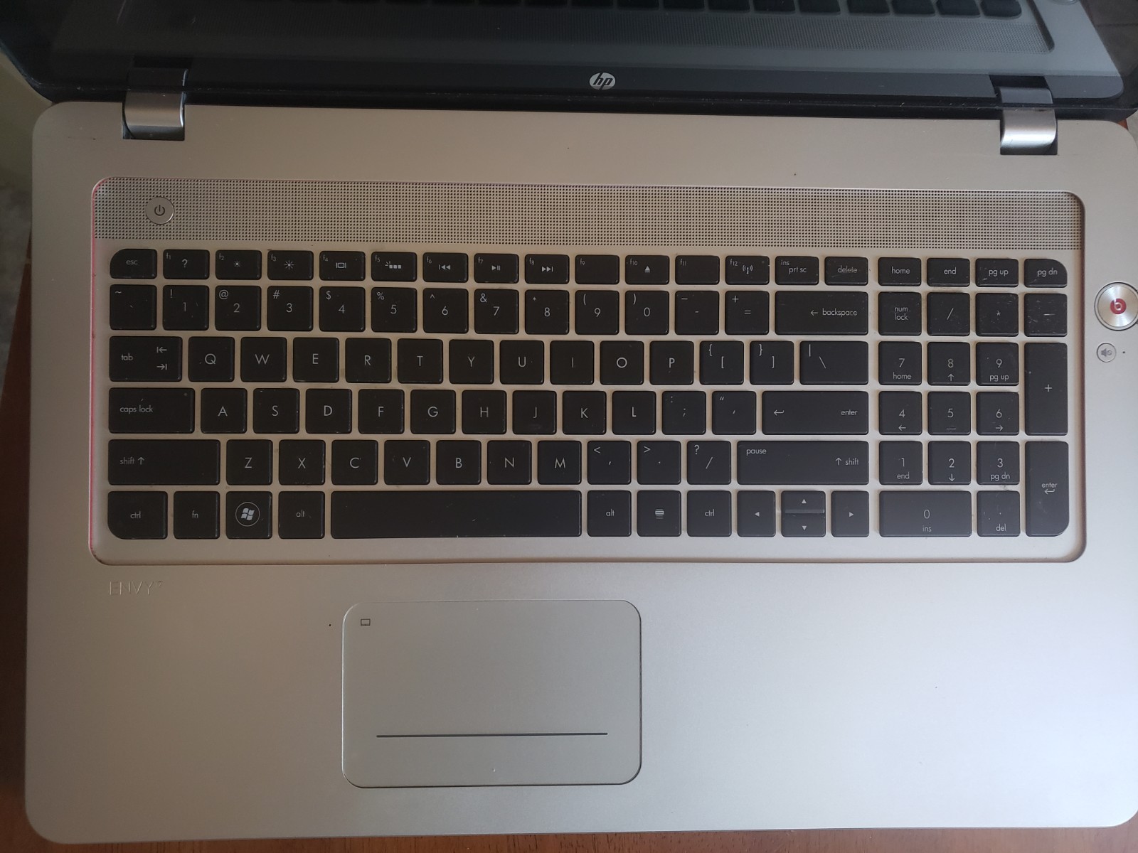 RARE HP ENVY 17t-3000 Beats Audio i7 2670qm 2.2-3.1ghz 8g 500g Win10 W/AC NO BAT
