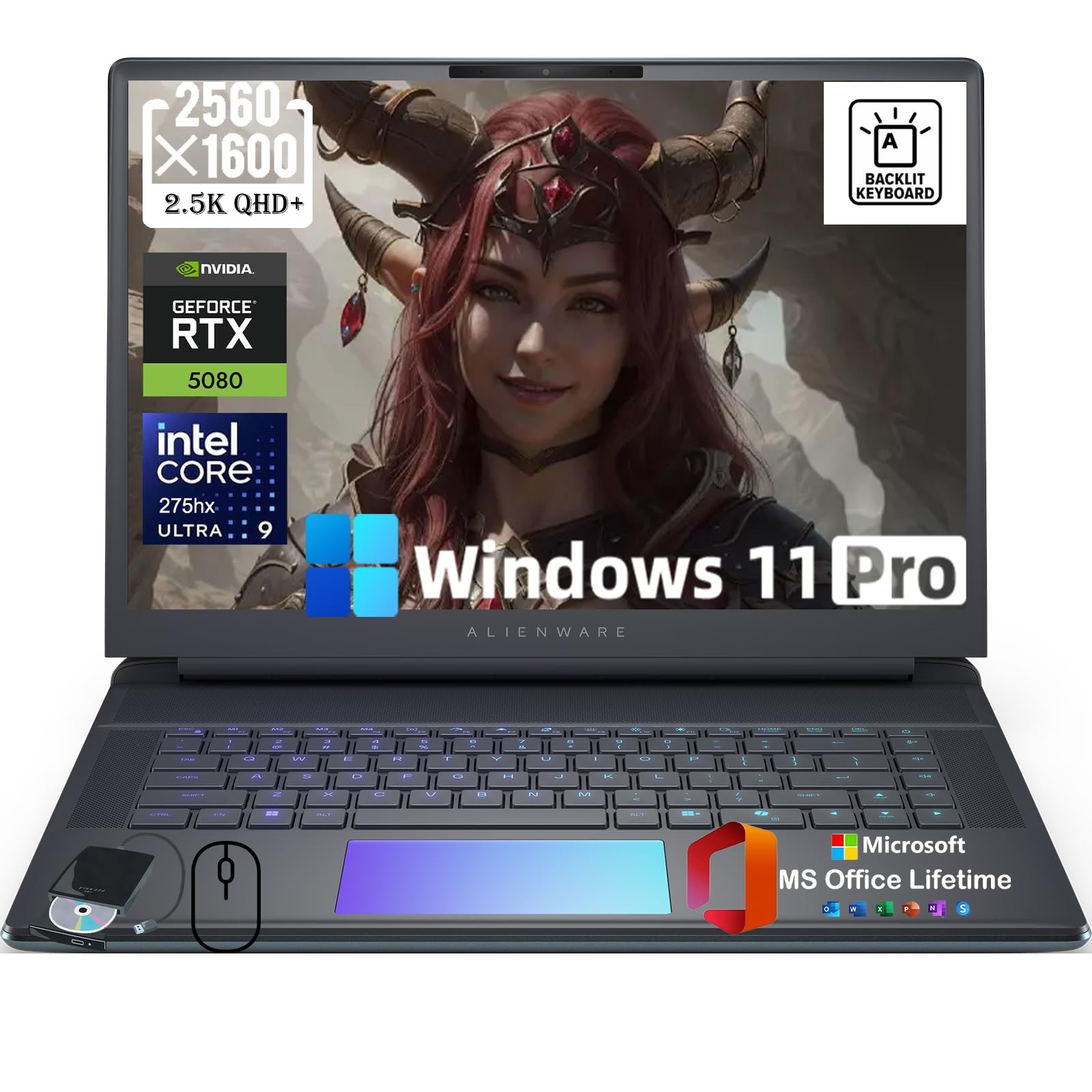 Alienware 16 Area-51 Gaming Laptop PC – Ultra 9 275HX (24-Core – Up to 5.4GHz)