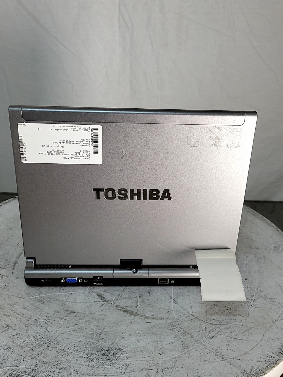 TOSHIBA PORTEGE M700 PPM70U-04501J 12″ Laptop CORE2 DUO T7500 1GB SEE NOTES
