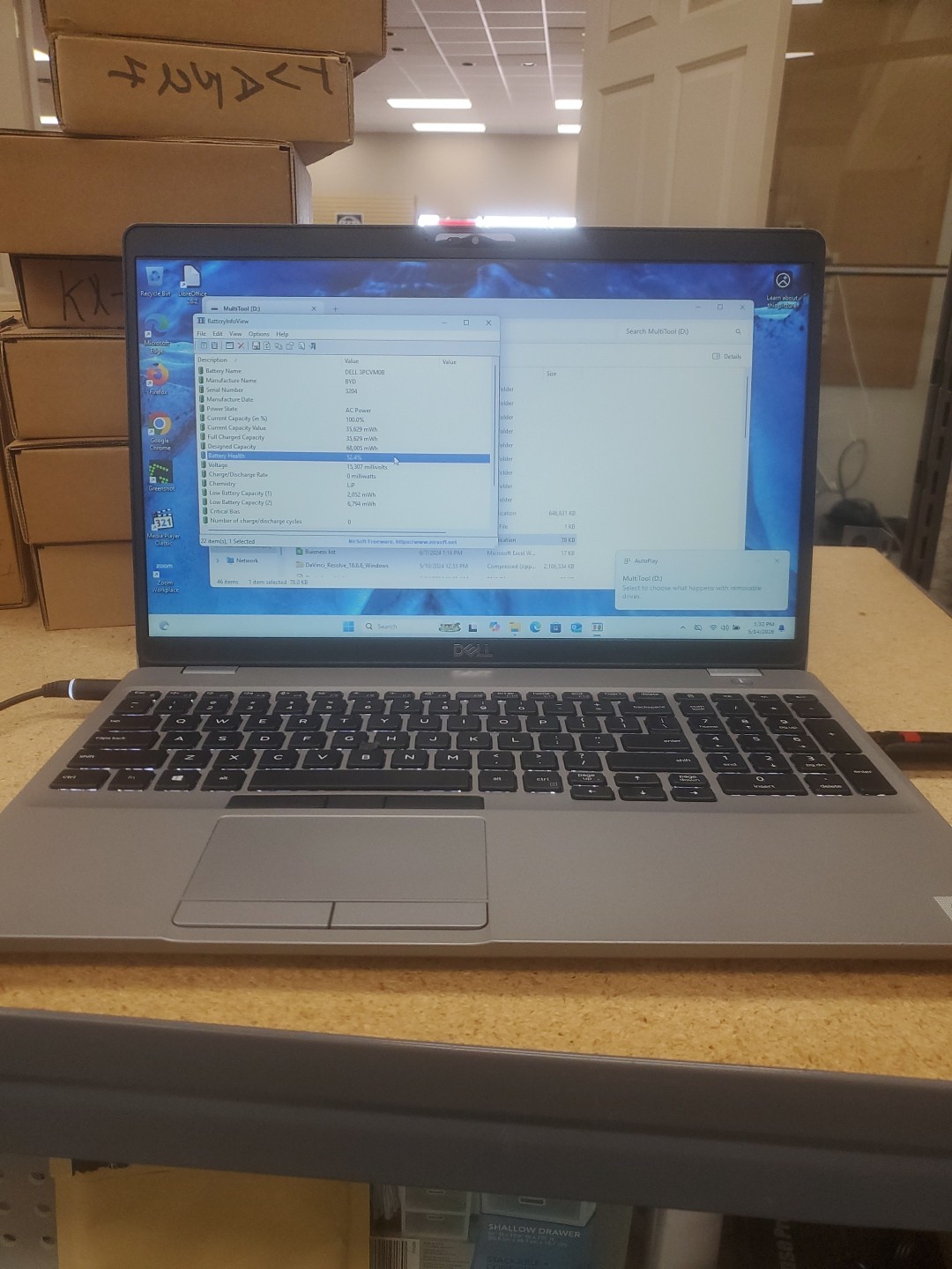 Dell Precision 3550 Laptop – i5-10310U 8GB 256GB SSD 15.6″ 051426-4