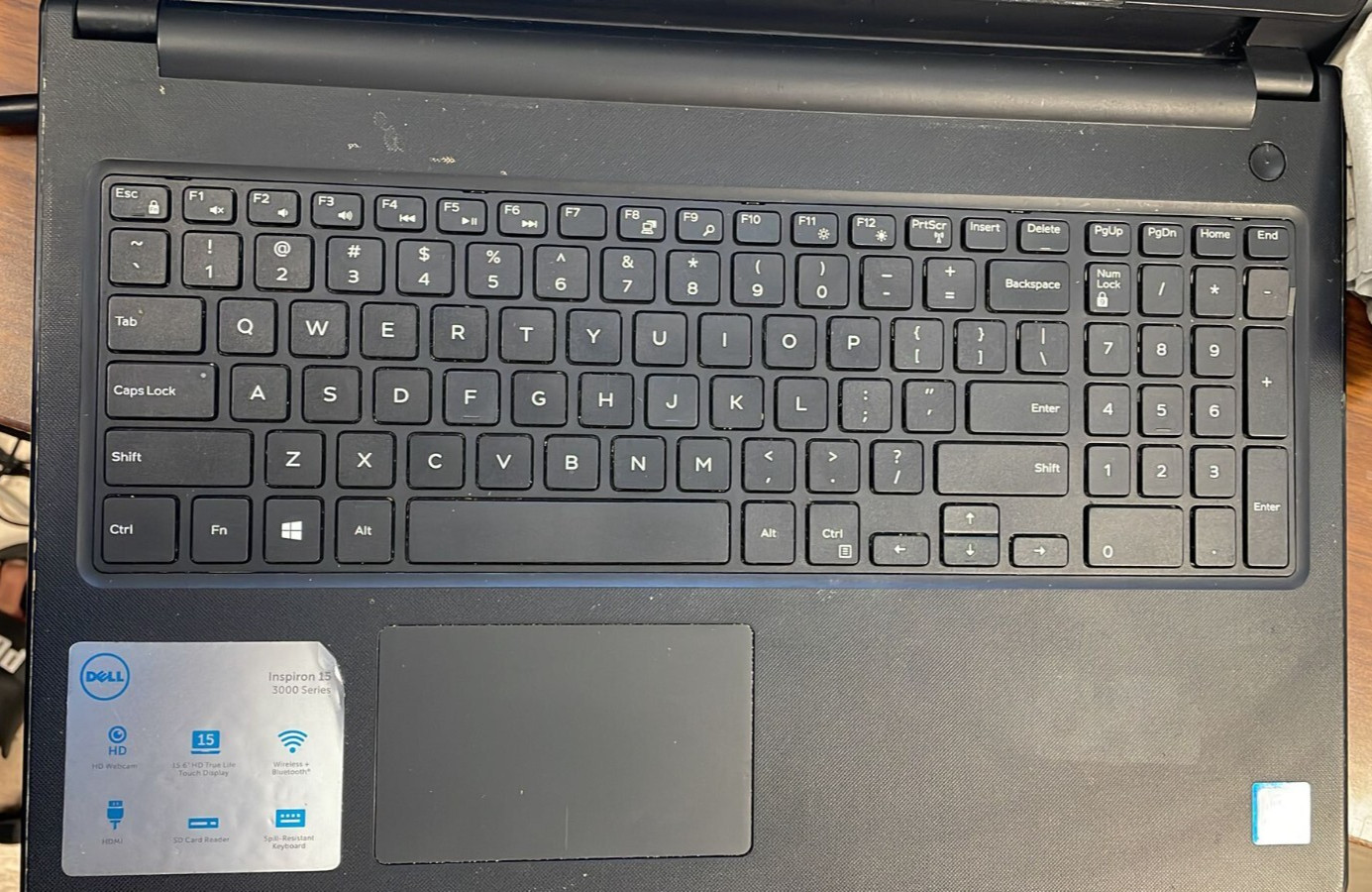 DELL INSPIRON 15 3567 INTEL CORE i3-7100U 2.40GHZ 8GB RAM NO HDD NO OS For Parts