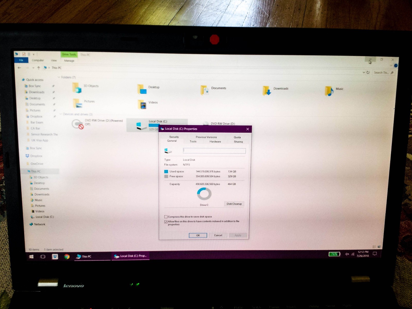 Lenovo ThinkPad T520 15.6 1080p FHD DISPLAY 500gb HD 8gb RAM i5 Windows 10 Home