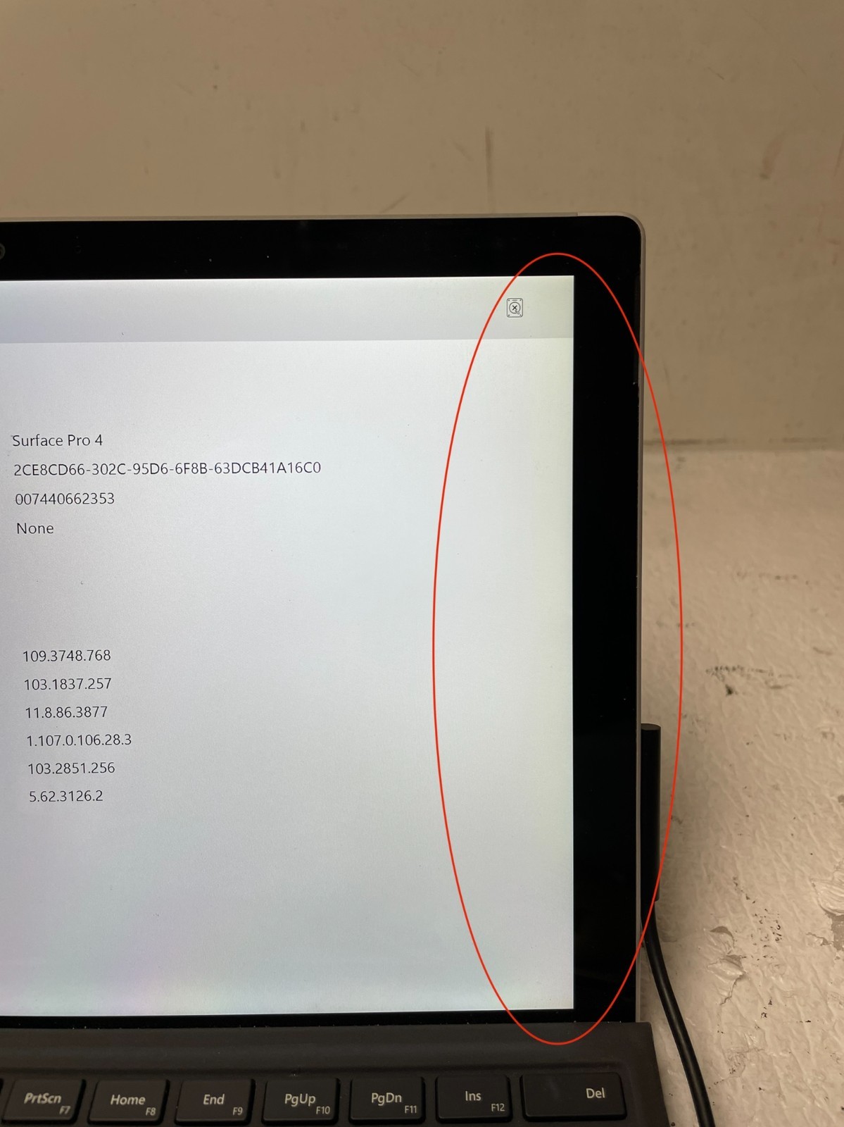 Microsoft Surface Pro 4 1724 i5 8GB RAM 256GB SSD NO OS For Parts *READ