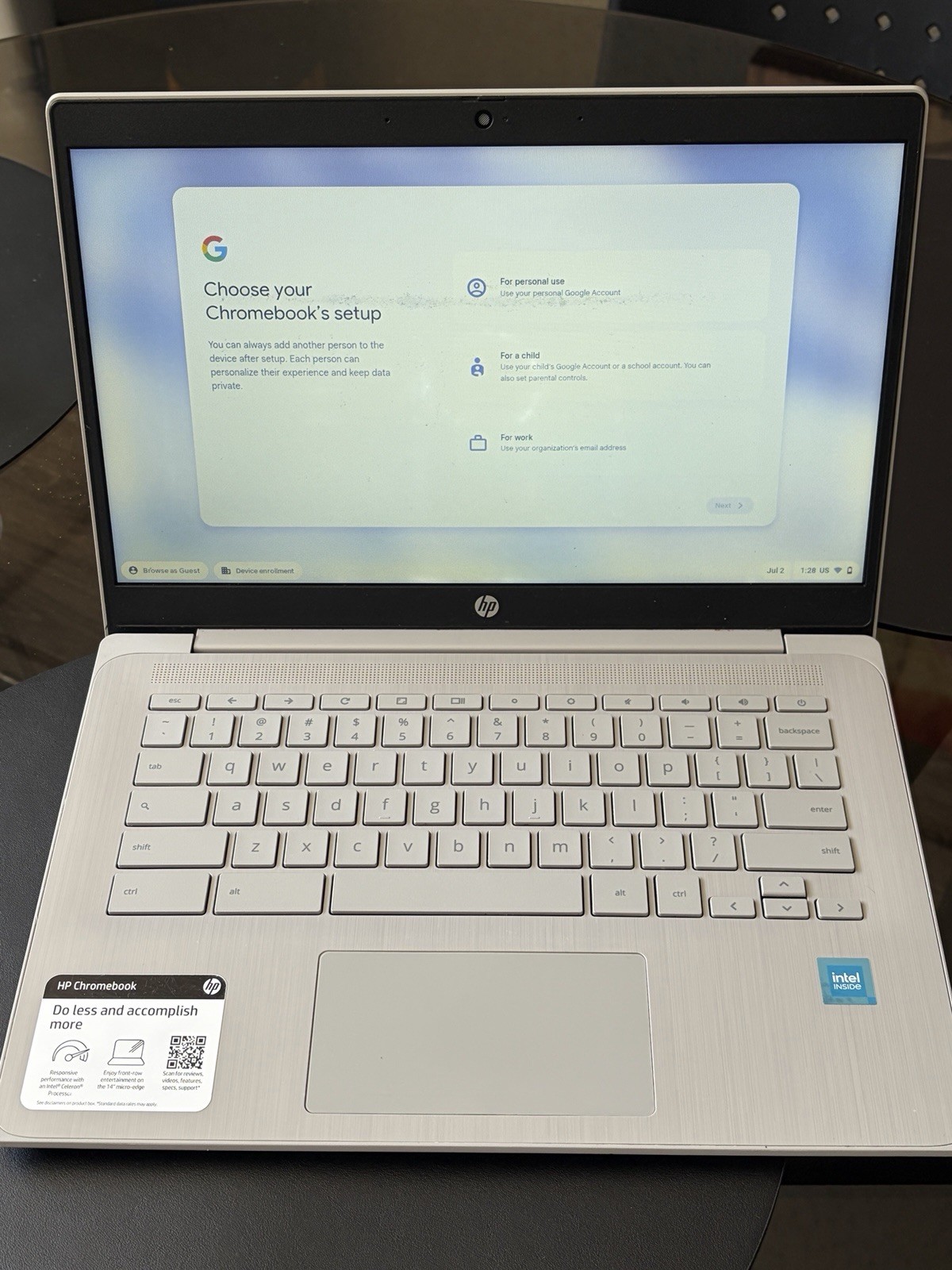 HP Chromebook 14A-NE1013DX 14-inch, 4GB RAM, 64GB eMMC Storage