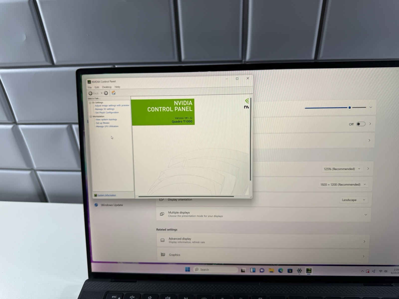DELL PRECISION 5550 I7-10850H 512GB 16GB NVIDIA T1000 WIN 11 PRO NO BATTERY