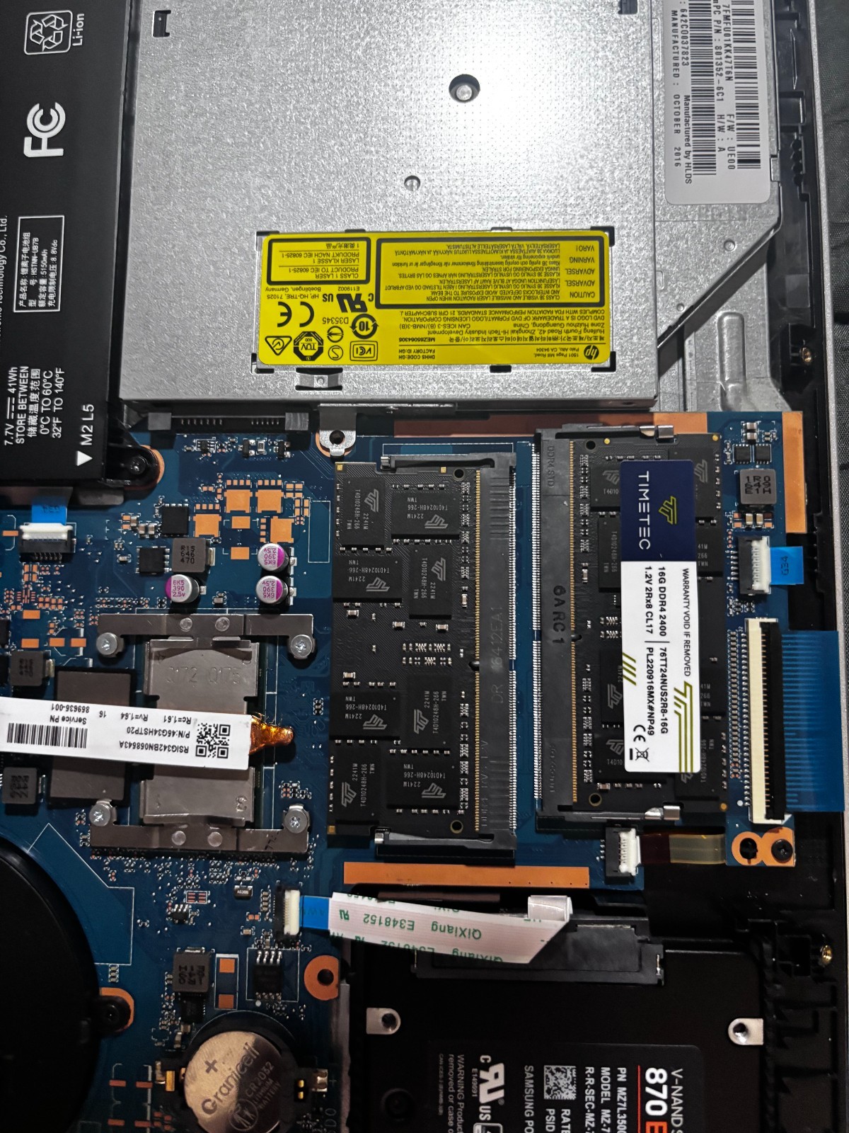 HP 15t-au100 i7 TOUCH 2.7 GHz 500GB+512GBNVME SSD 32GBRam Win11P w/100%🔋&45W AC