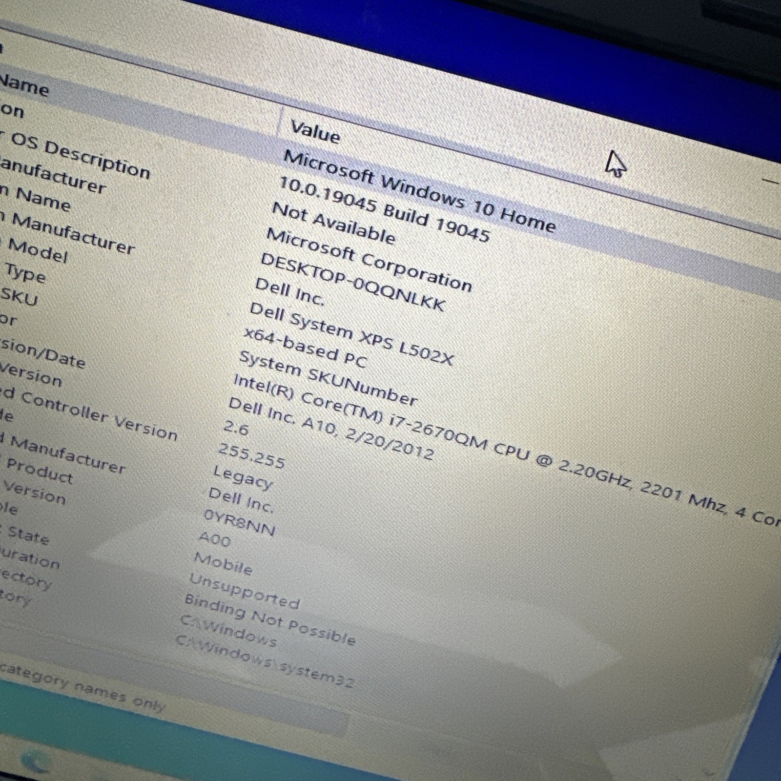 Dell XPS L502X 15″ Laptop i7-2670QM 8gb Ram 1 TB HDD Windows 10 Home