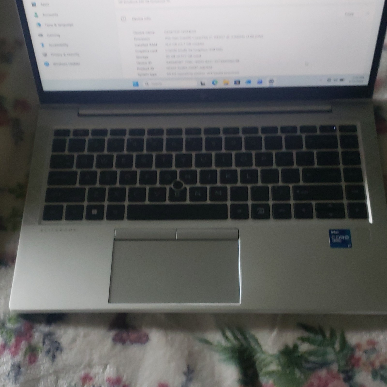 HP EliteBook 840 G8 14″ i7-1185G7 16GB RAM 477GB SSD Win 11 Silver