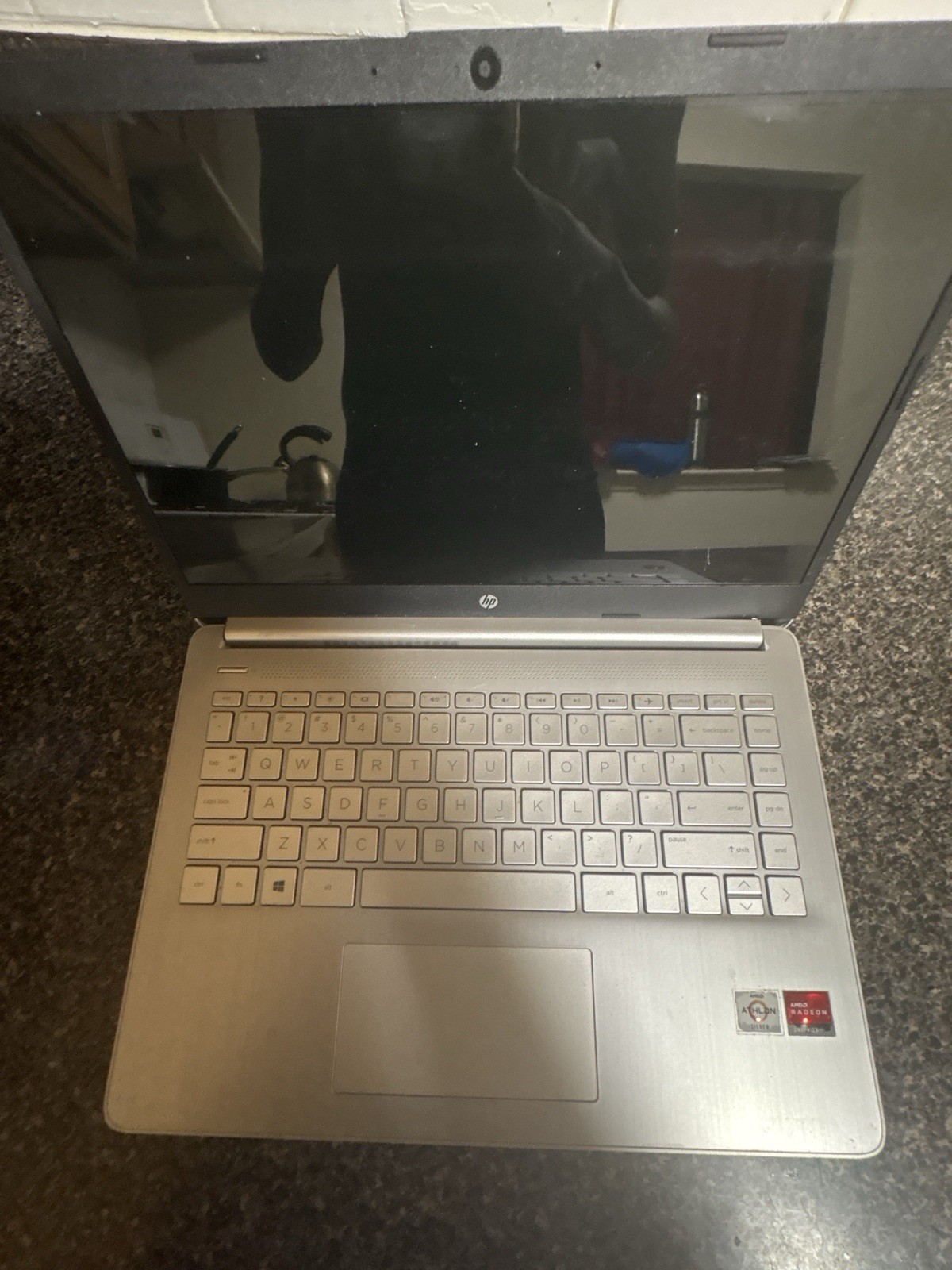 HP Silver Laptop AMD Ryzen Processor Radeon Graphics Notebook