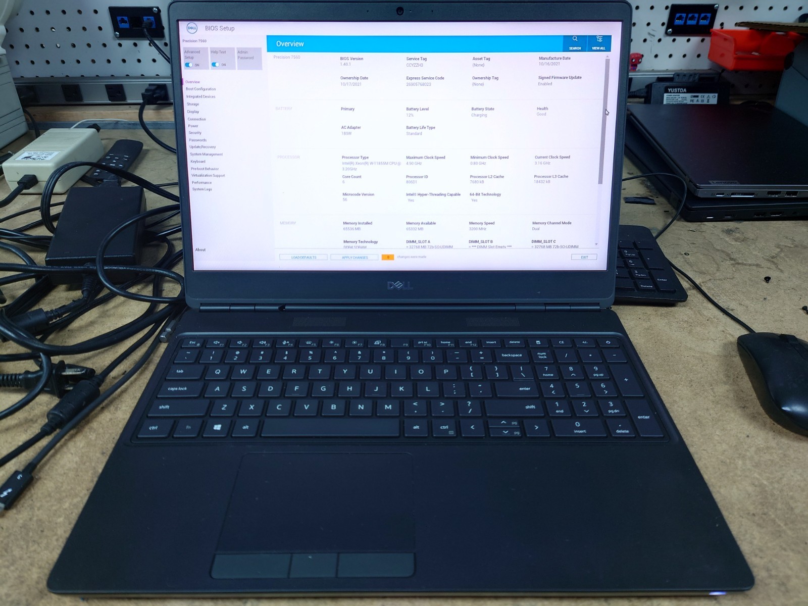 Dell Precision 7560 15.6″ FHD W-11855M 64GB RAM 512GB SSD NVIDIA T1200 No OS
