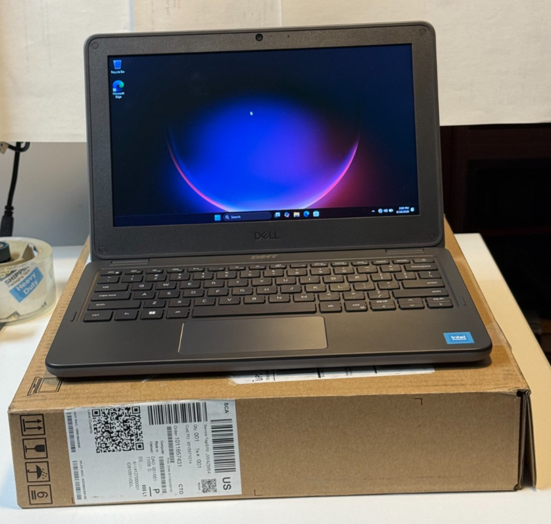 NEW Dell Latitude 3140 Windows 11 PRO Intel N100 2.8GHz 4GB RAM 64GB eMMC 11.6″