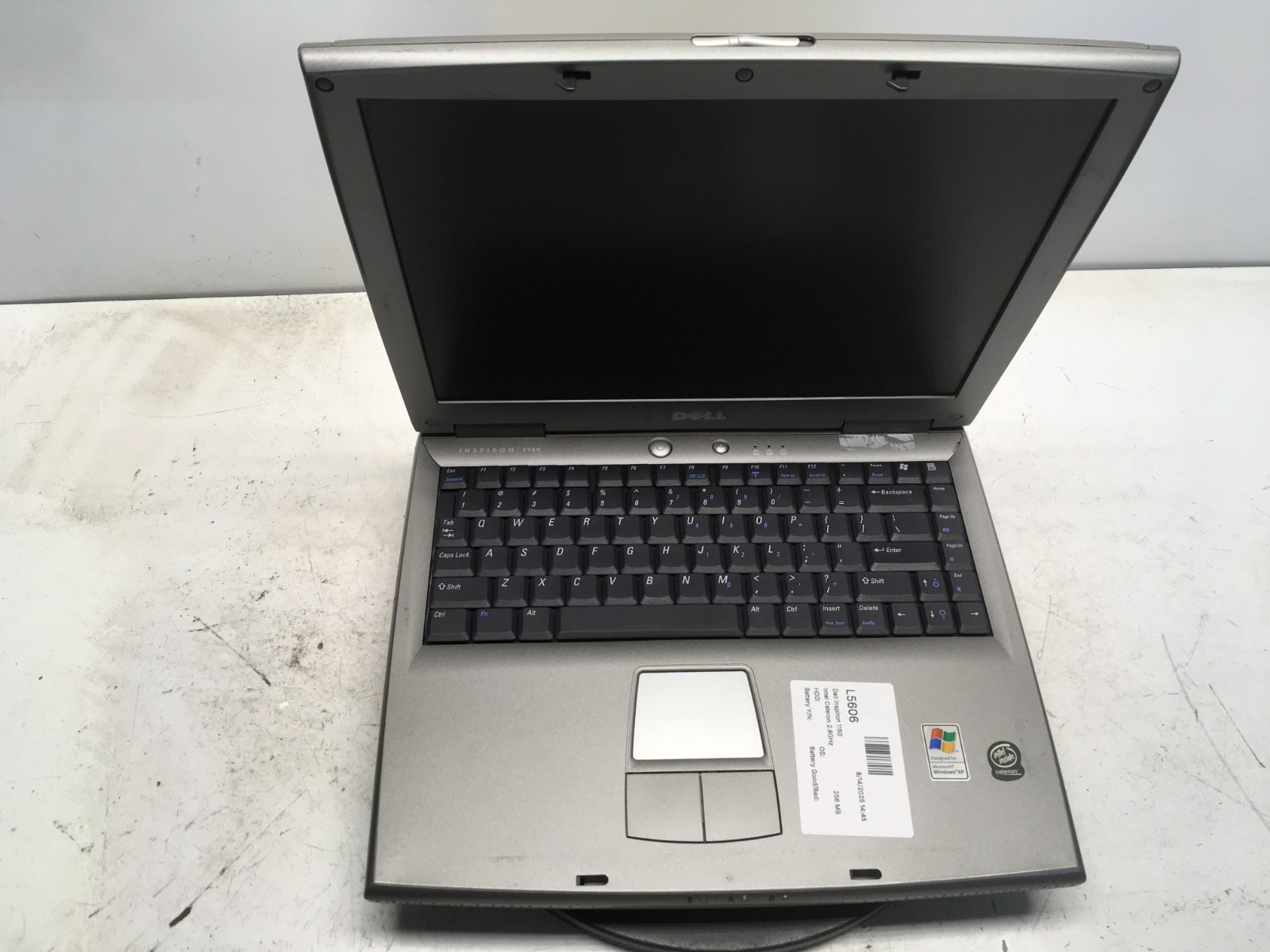 Dell Inspiron 1150 Intel Celeron 2.6GHz 256 MB NO HDD