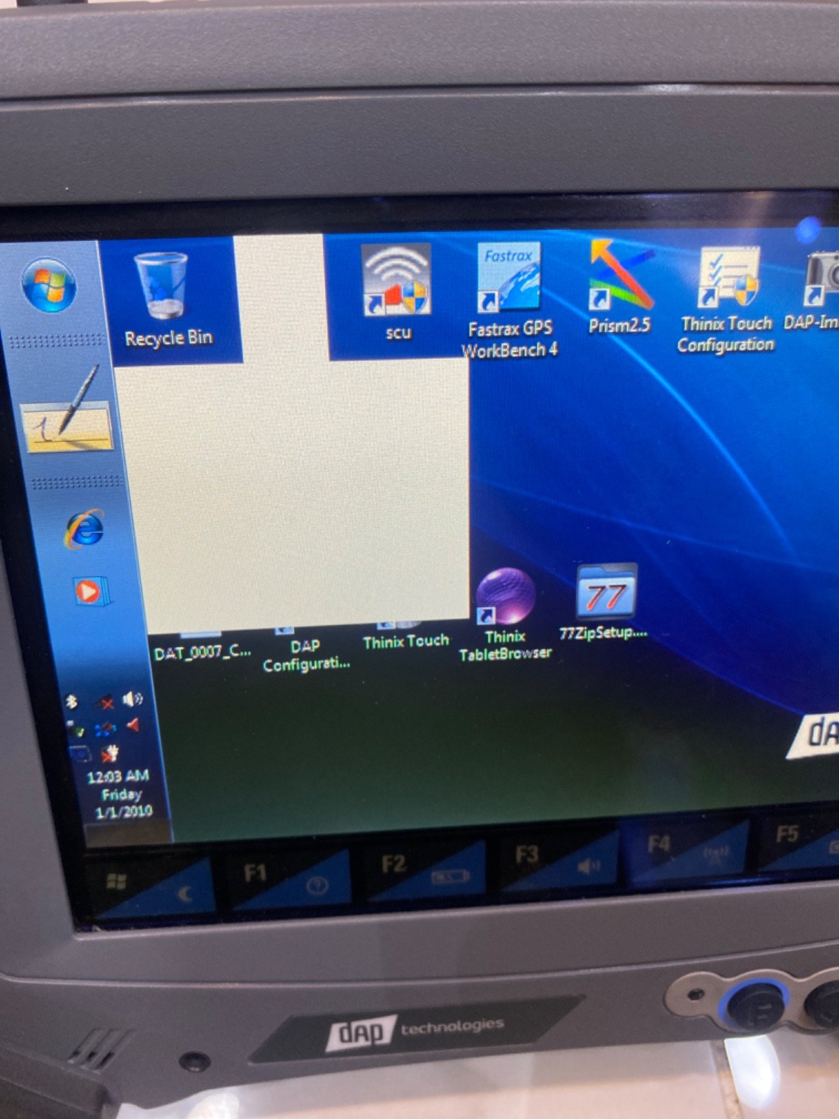 DAP Technologies M9000 ,9000WBWV1 Rugged Tablet with CBCE840V-9 Docking station