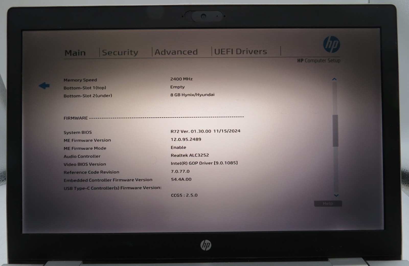 HP ProBook 650 G5 _ i5-8365U @ 1.6 _ 8GB RAM _ 480GB SSD _ No OS *READ