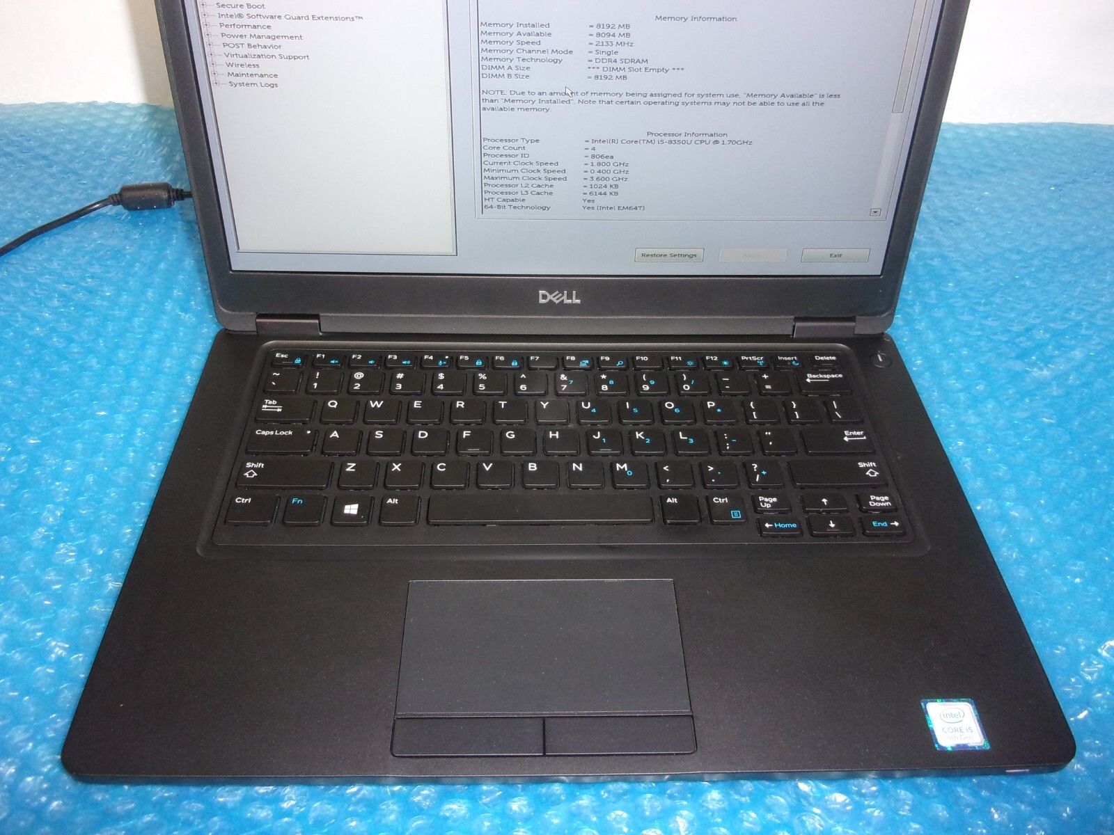 Dell Latitude 5490 14″ Intel Core i5-8350U 1.70GHz 8GB RAM 256GB SSD Win 10 Pro