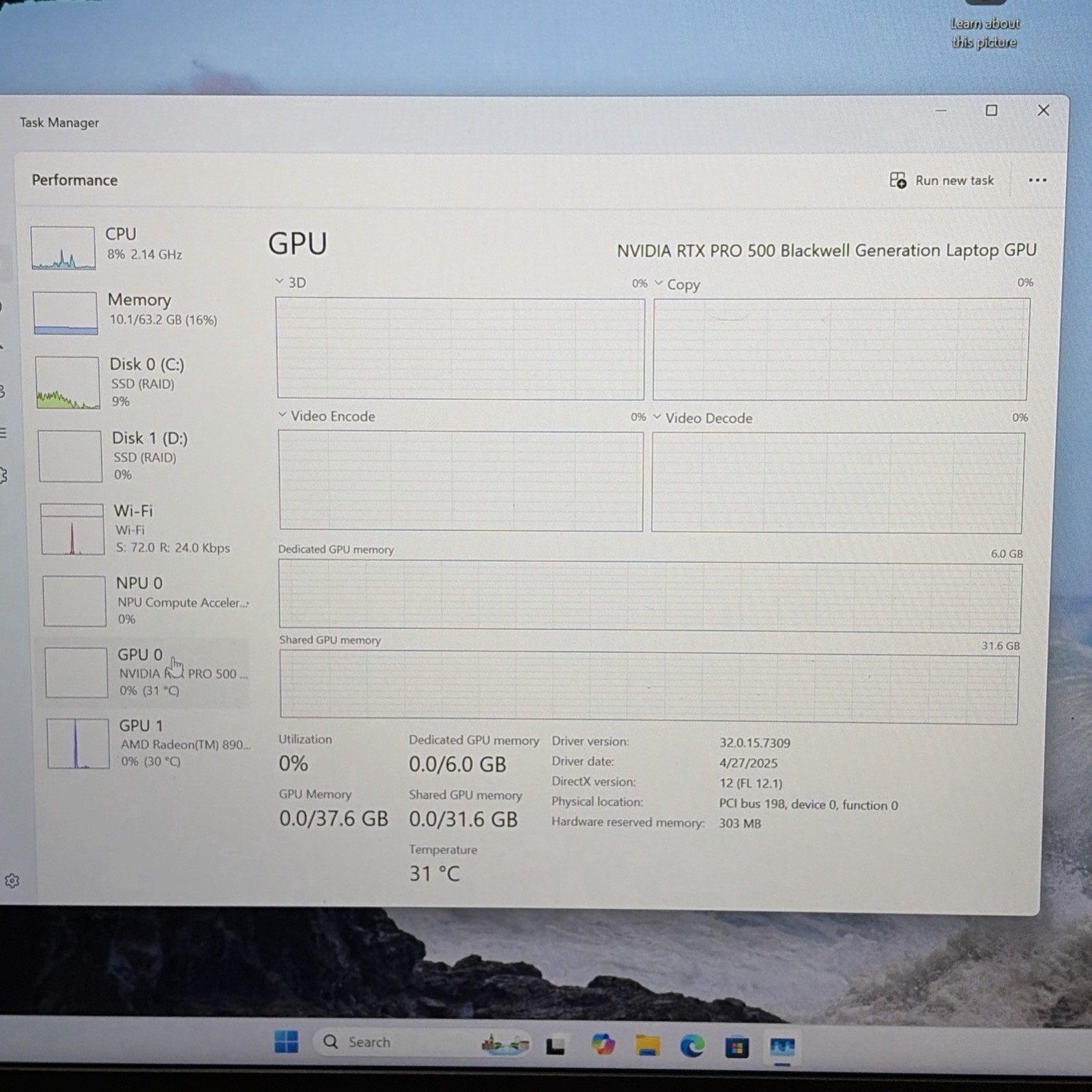 Dell Pro Max MC16255 16″QHD+ 120Hz AMD AI 9 HX Pro 370 64GB 1tb Rtx 500 Pro