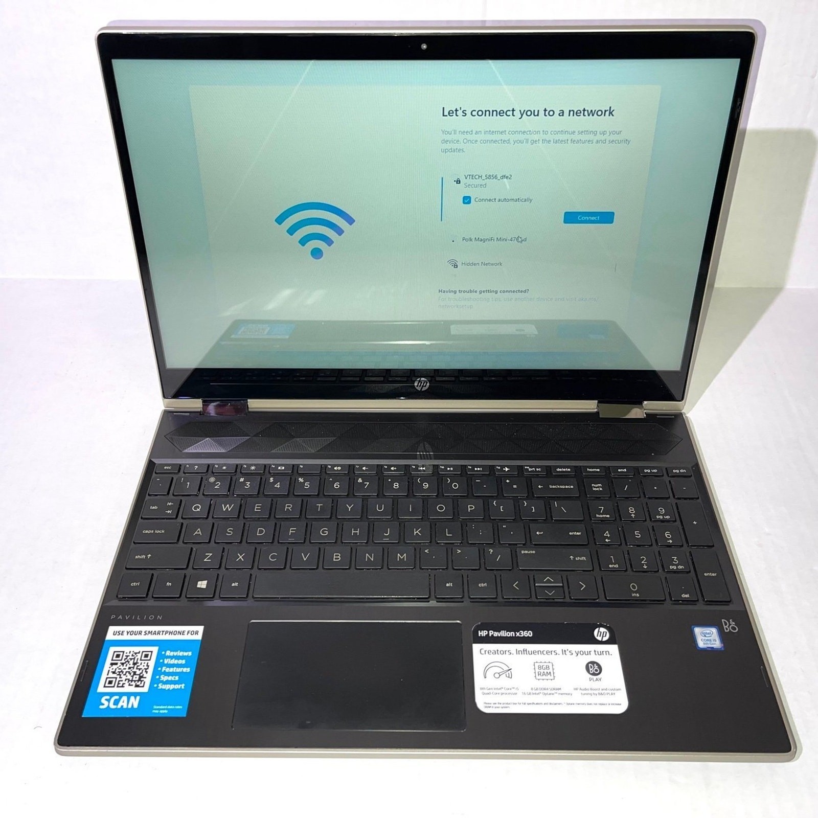 HP Pavilion x360 Laptop 2in1 i5 15.6″ HD Touchscreen 8GB RAM, 256 GB SSD