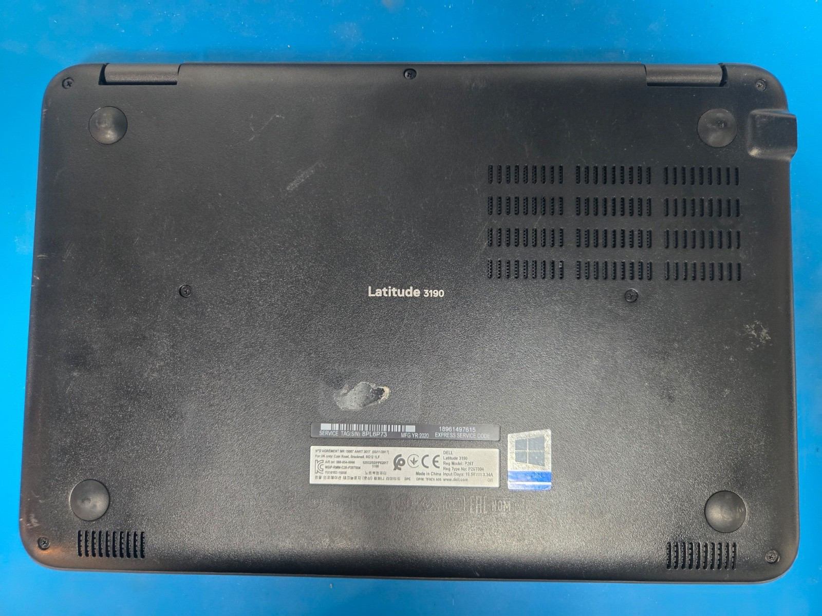 Dell laptop 11 Latitude 3190 intel N5000 4GB RAM 128 GB SSD