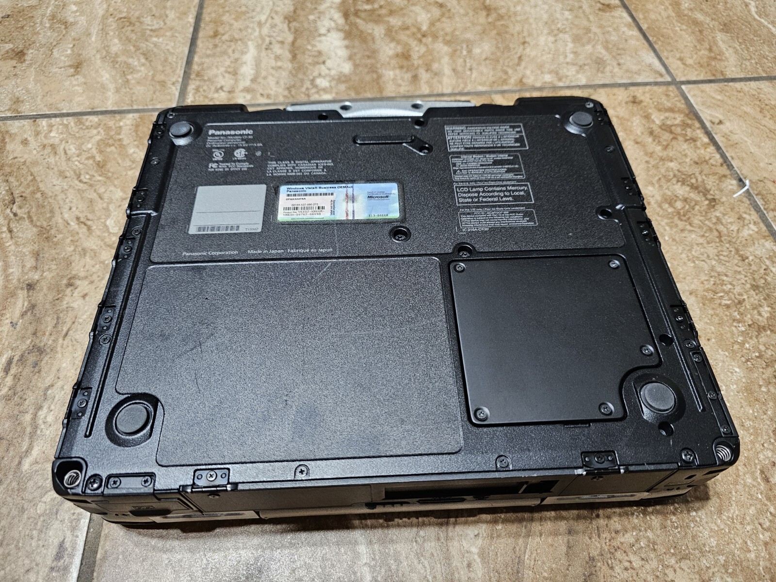 PANASONIC TOUGH CF30 MK3 ✔️DUAL BOOT /XP & WIN10P64✔️BACKLIT✔️512SSD✔️4GB/