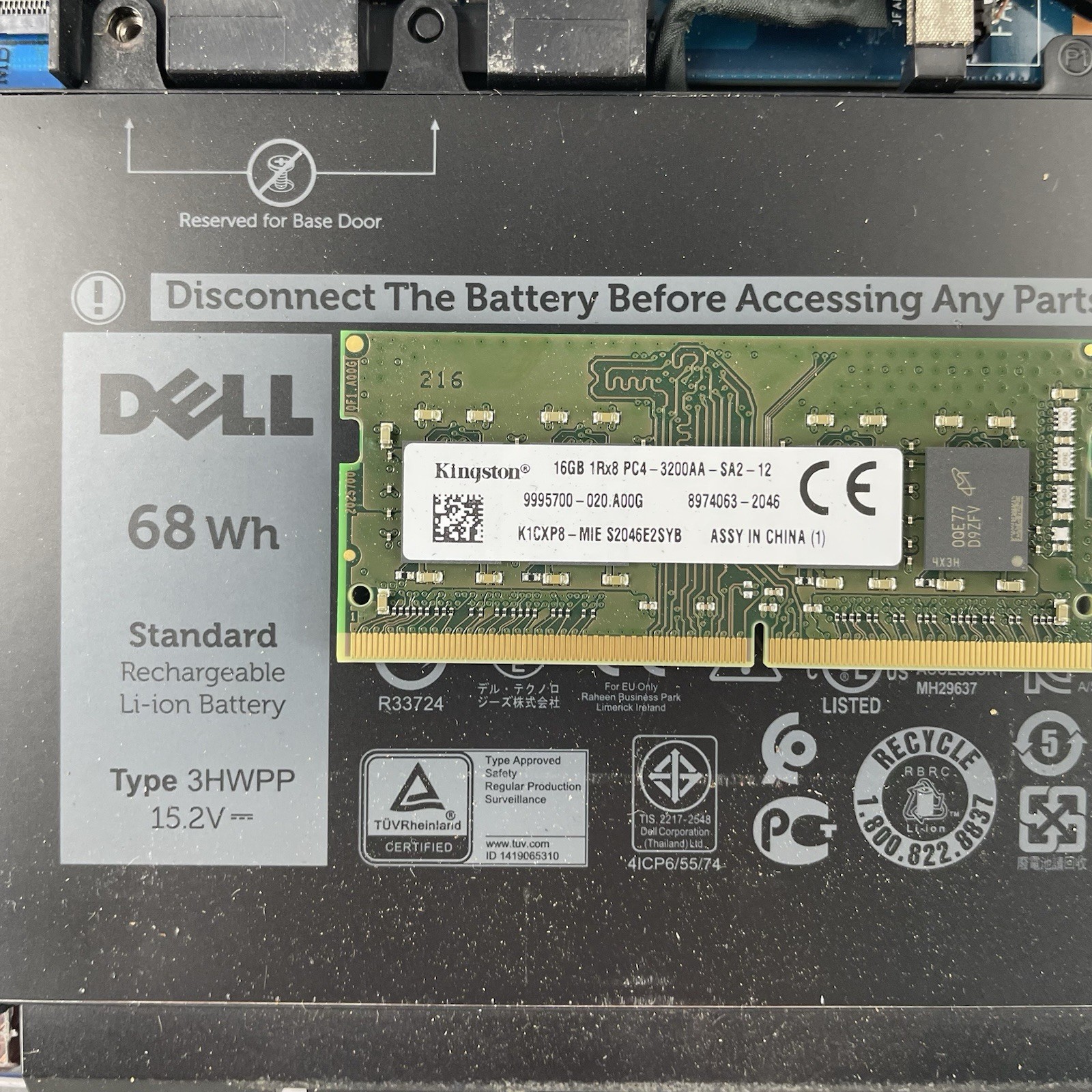 Dell Latitude 5511 15.6″ i7-10850H 2.70 GHz 16 GB RAM No SSD No OS Missing Key