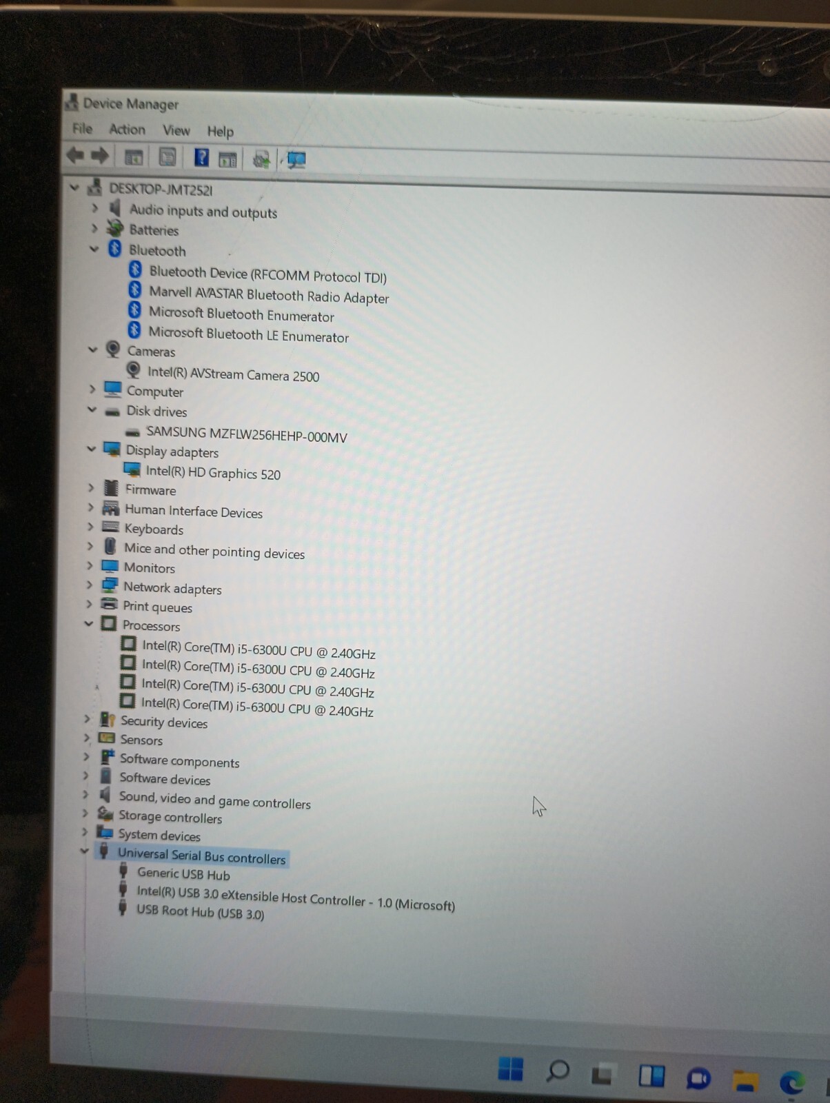 1083 SurfacePro 4. No charger!! i5-6300U.4GB.128GB NVMe.12.3″2.5K Touch.W11.Read
