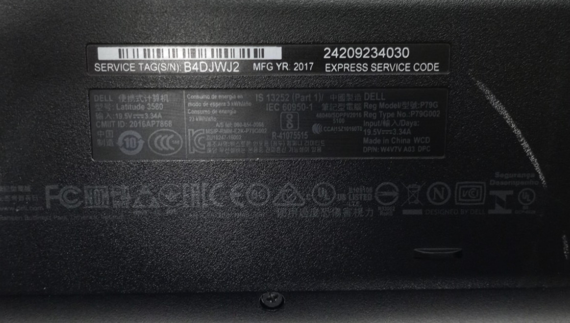 Dell Latitude 3580 15.6″HD i3-6006u@2.00GHz 4GB DDR4 RAM No HDD No OS MC666!