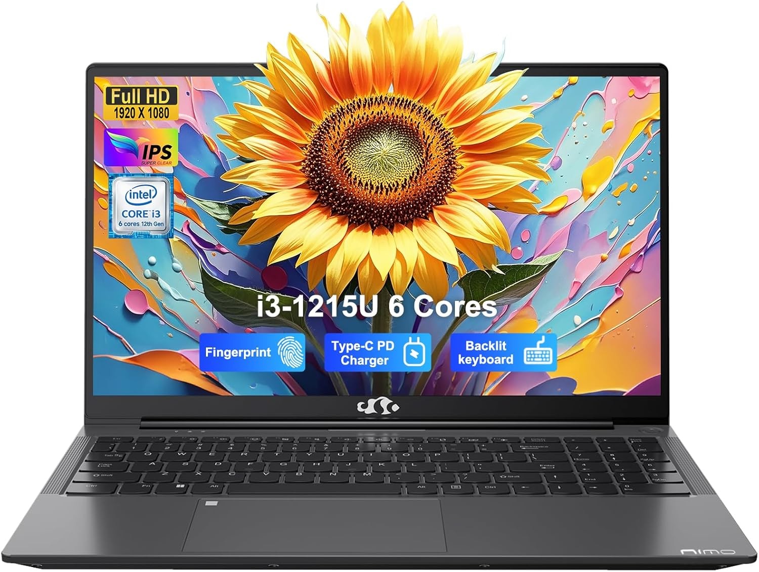 NIMO 15.6″ FHD IPS Laptop Computer Intel Core i3-1215U 8GB RAM 256GB SSD