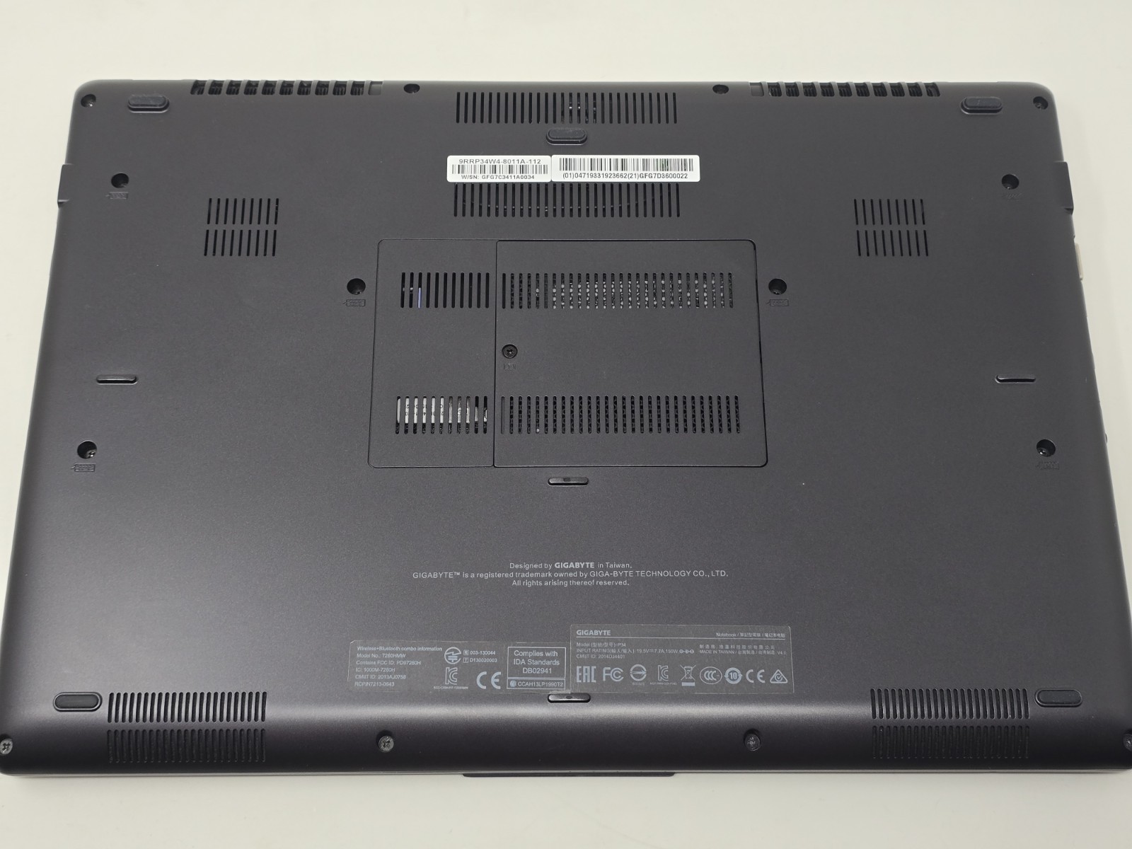 Gigabyte P34W V4 Gaming Laptop PC i7 GTX 970M 8GB RAM 128GB SSD 500GB HDD CIB