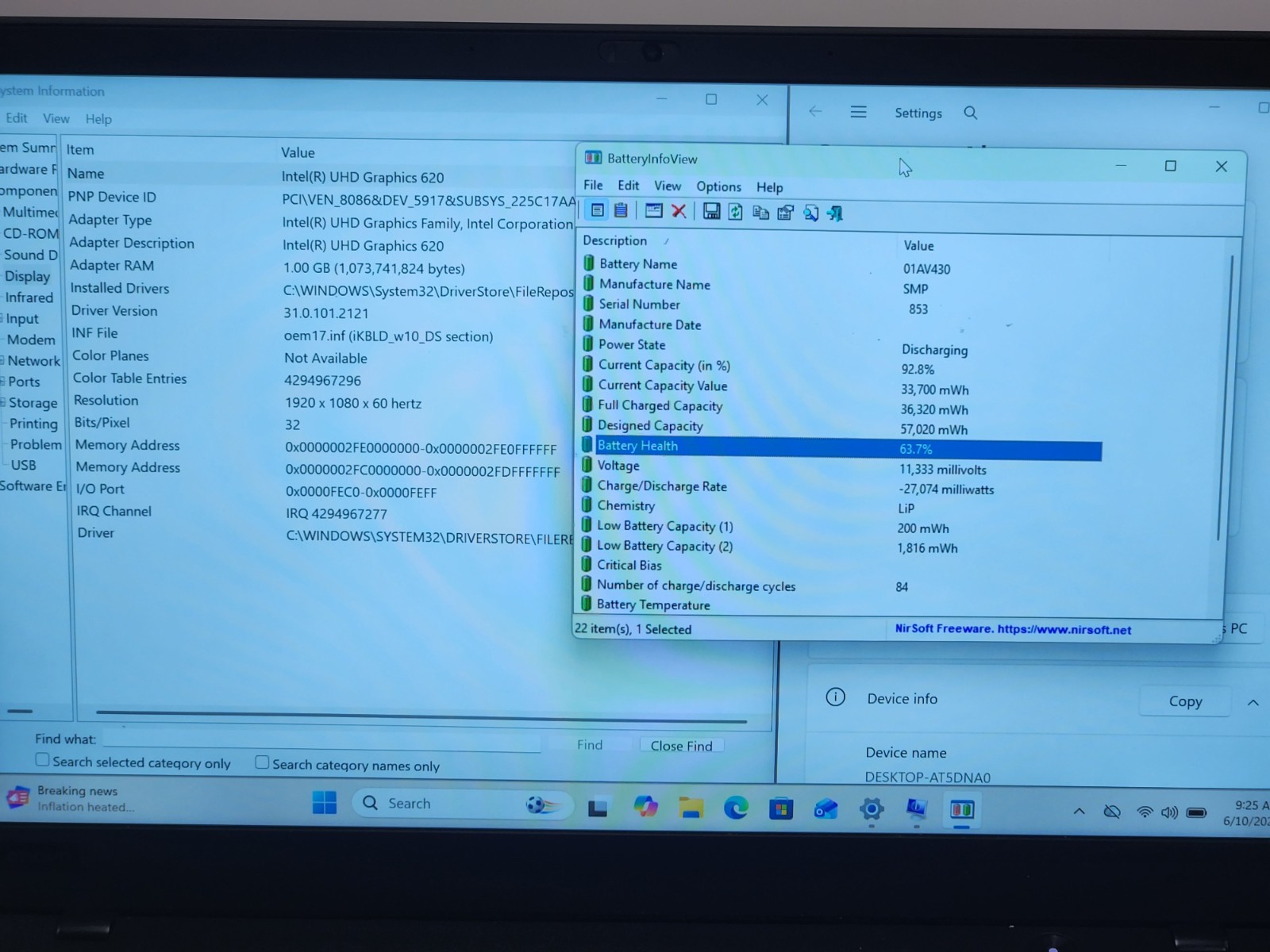 Lenovo ThinkPad 6th gen X1 Carbon i7-8550U 1.8GHz 16GB RAM 512GB SSD Win11H