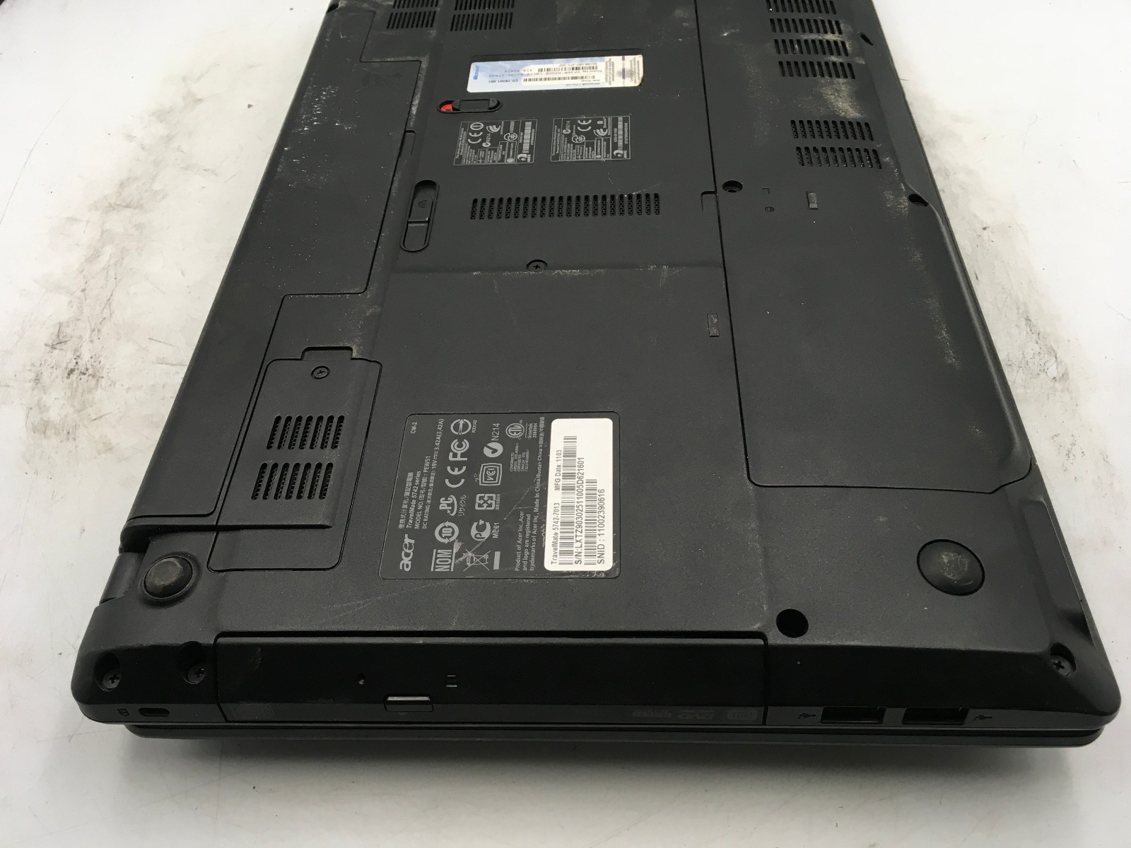 ACER TRAVELMATE 5742-7013 – FOR PARTS/BAD LCD – Intel Core i3-380M – 4GB RAM -BB