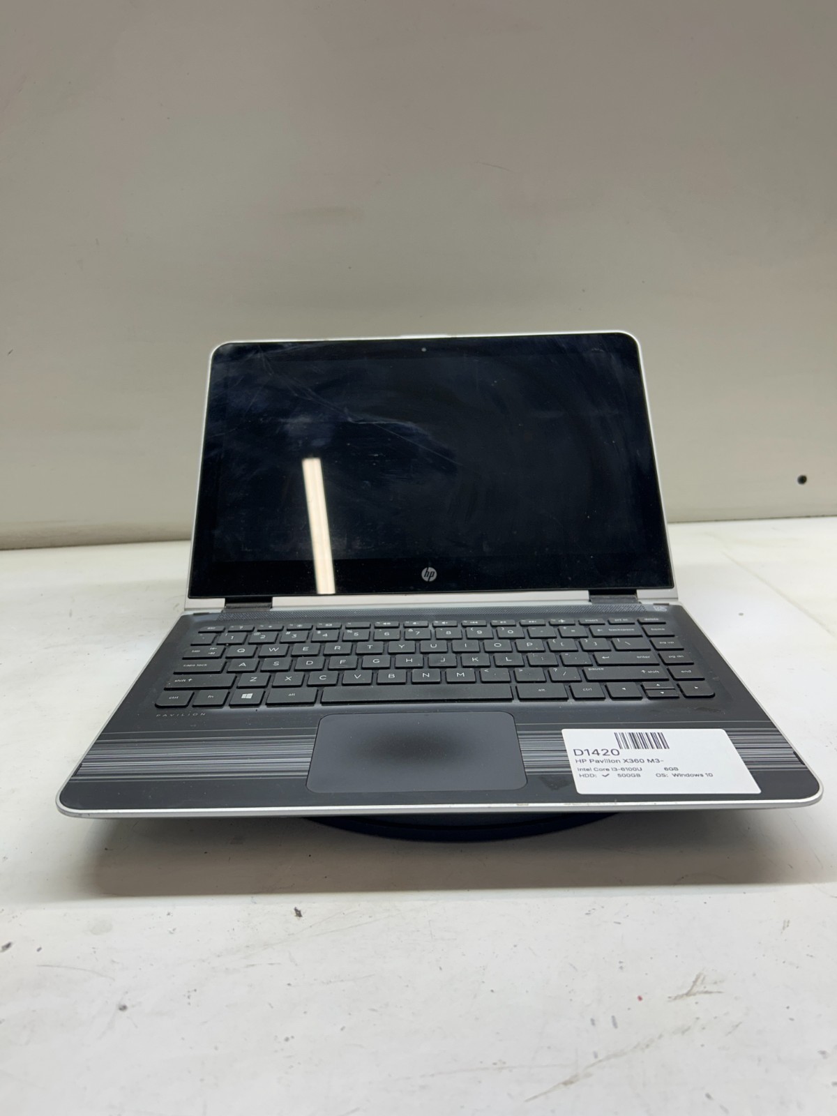 HP Pavilion X360 M3-U001DX Intel Core i3-6100U 2.3GHz 6GB 500GB HDD