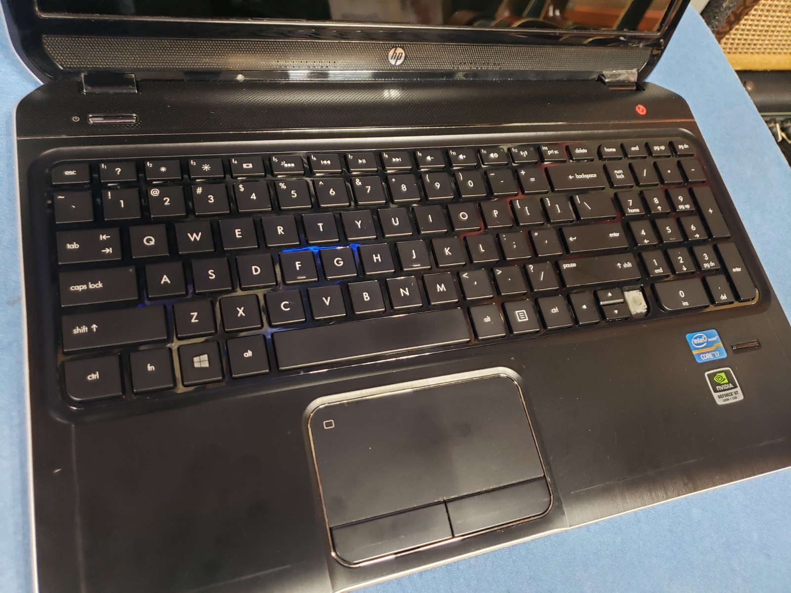 HP ENVY dv6 Notebook i7-3630qm gt630m 2gb ram NO HDD bad battery