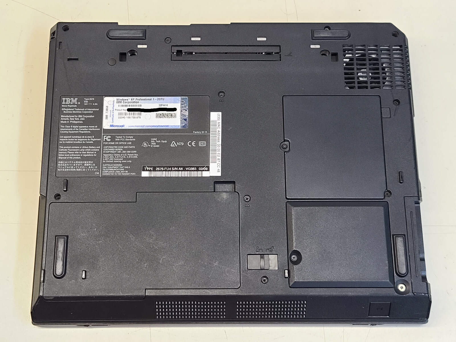 IBM Thinkpad R31 14.1″ Pentium 3 1000 + 384MB + 20GB Windows 98SE + DOCK TESTED