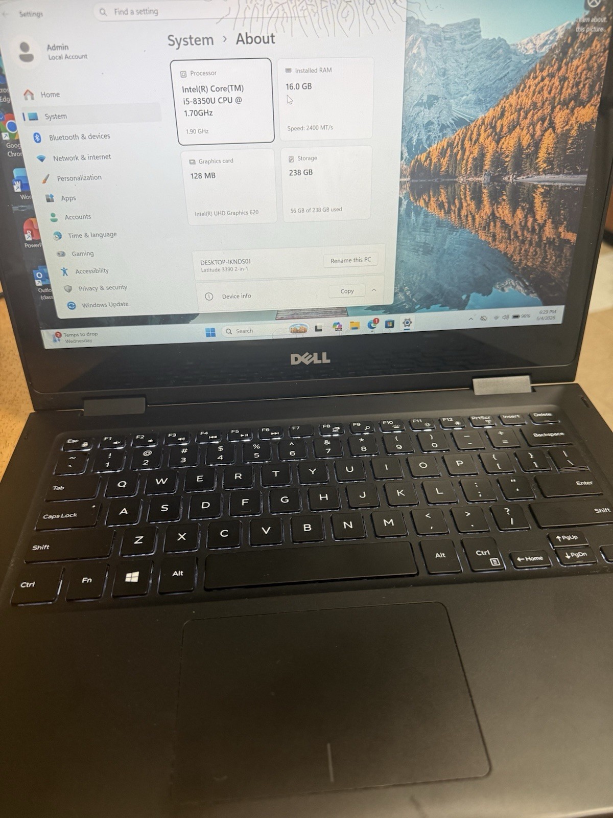 Dell Latitude 3390 13.3” 2 In-1 Laptop
