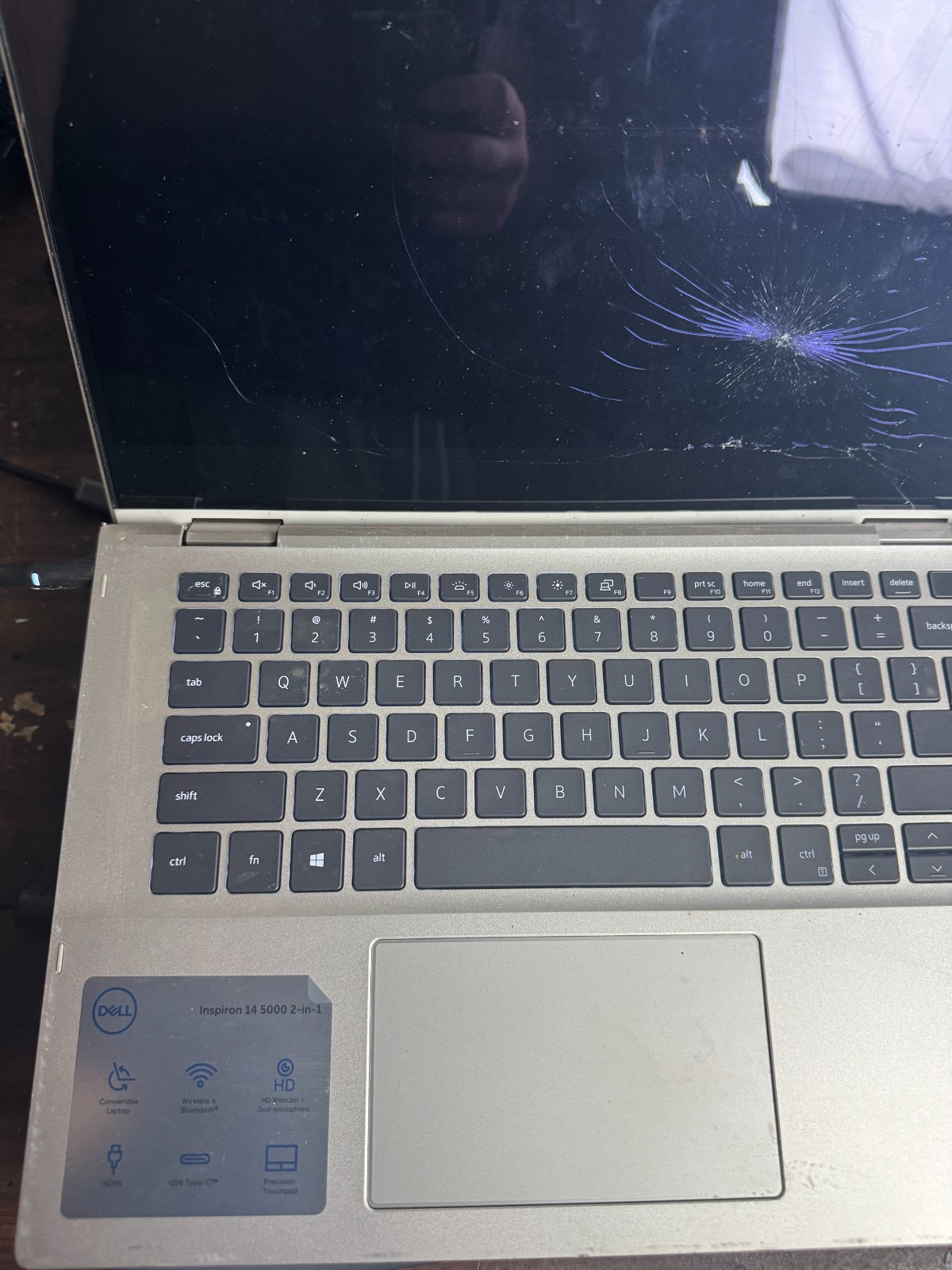 Dell Inspiron 14 2 in 1 Intel Core i3 Laptop for Parts/Repair #5660
