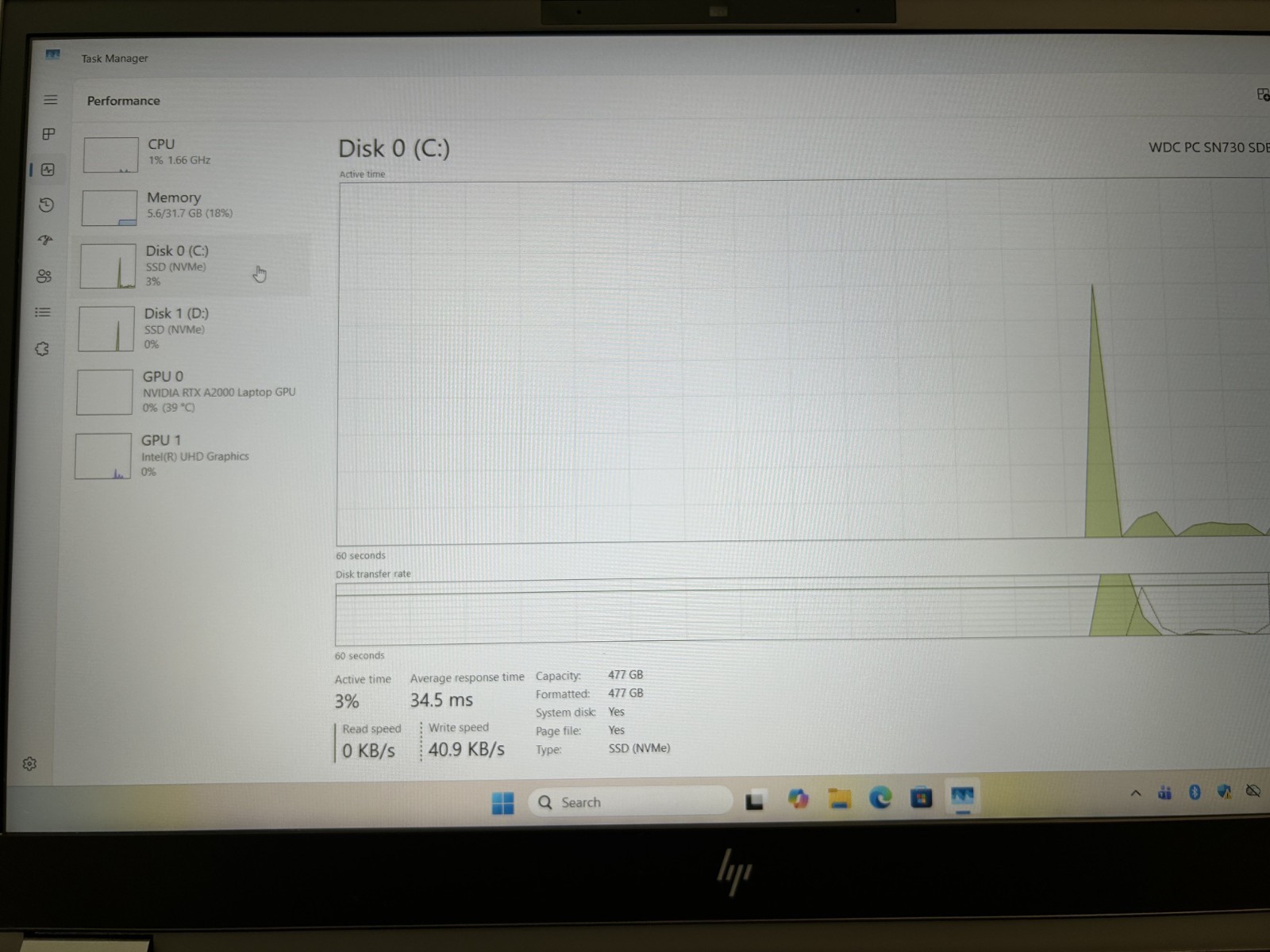 HP ZBook Fury 15 G8 15.6″ i7-11850H @ 2.50GHz 1 TB NVMe SSD 32GB RAM Win 11