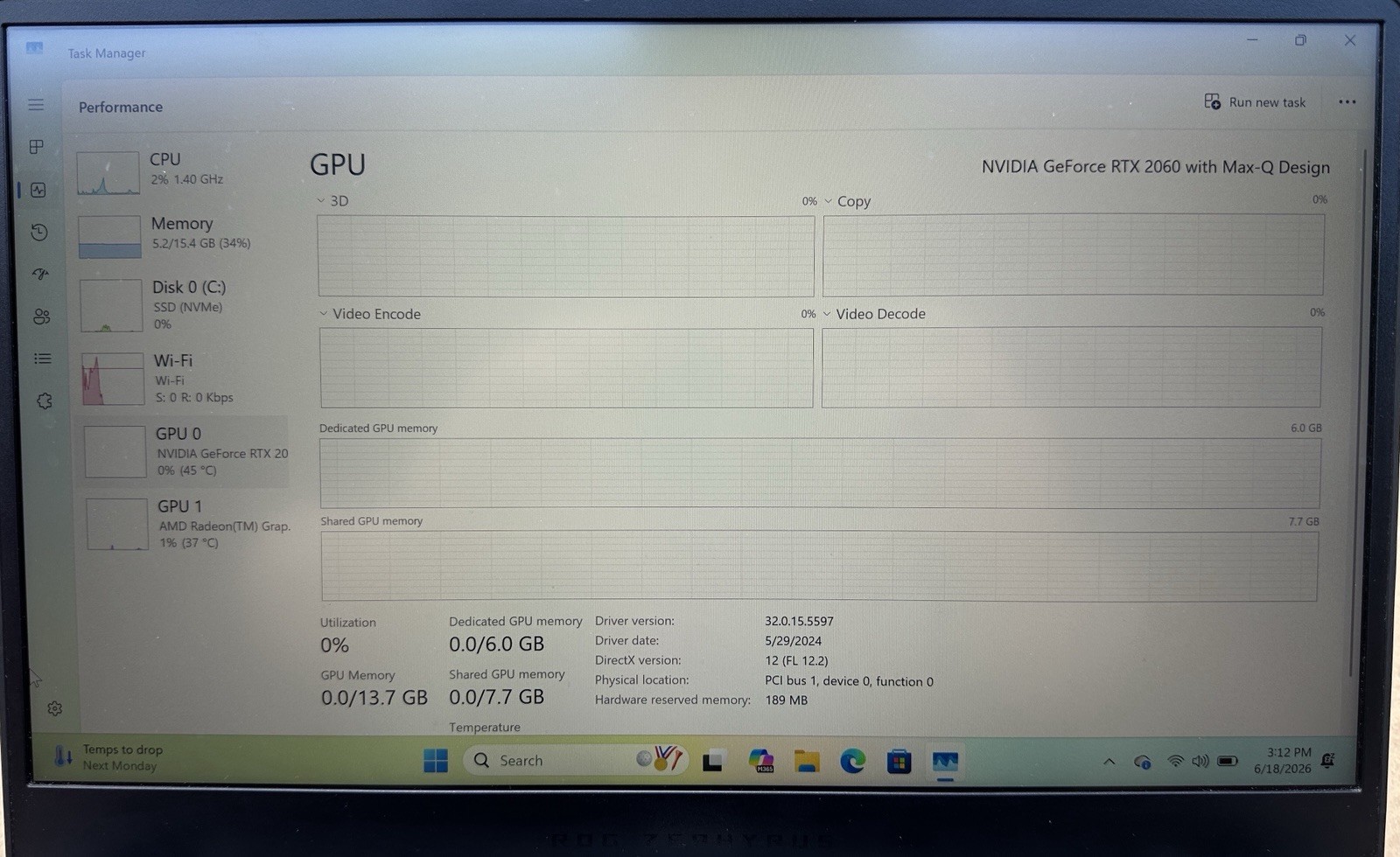 ASUS ROG Zephyrus G14 AniME Matrix GA401IV-XS96 Ryzen 9 16GB 1TB SSD RTX 2060