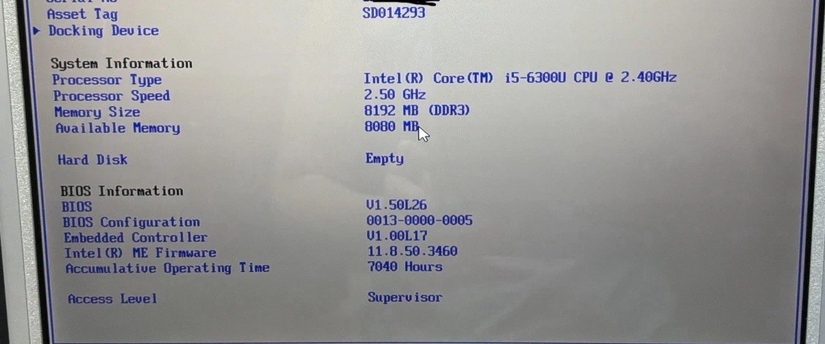 Panasonic Toughbook CF-33 i5-6TH GEN 2.4GHz 8GB RAM TOUCH For Parts SEE DETAILS