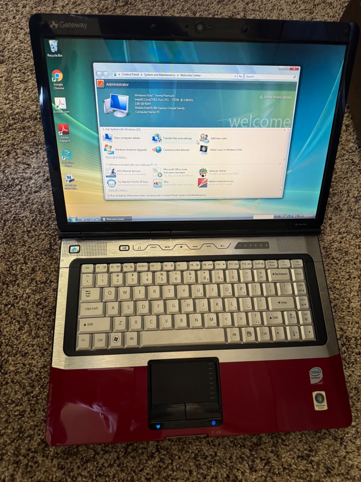 GATEWAY M SERIES SA1 – FOR PARTS, Keyboard and mouse pad not working right