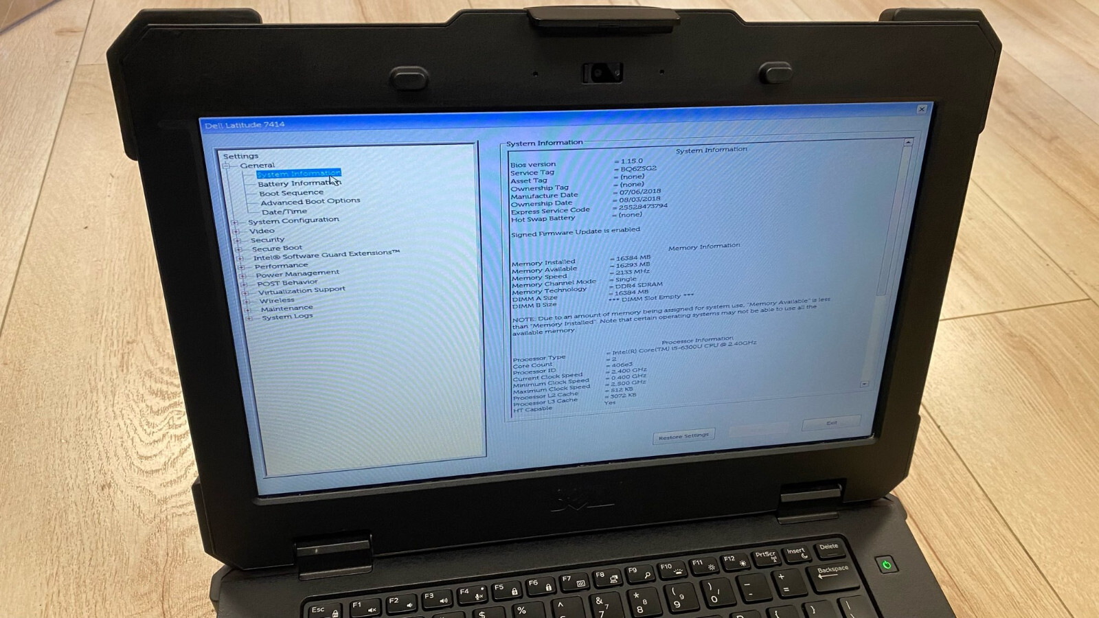 Dell Latitude 7414 Rugged Intel Core i5-6300u 16Gb RAM 256gb SSD Win10 Pro-3