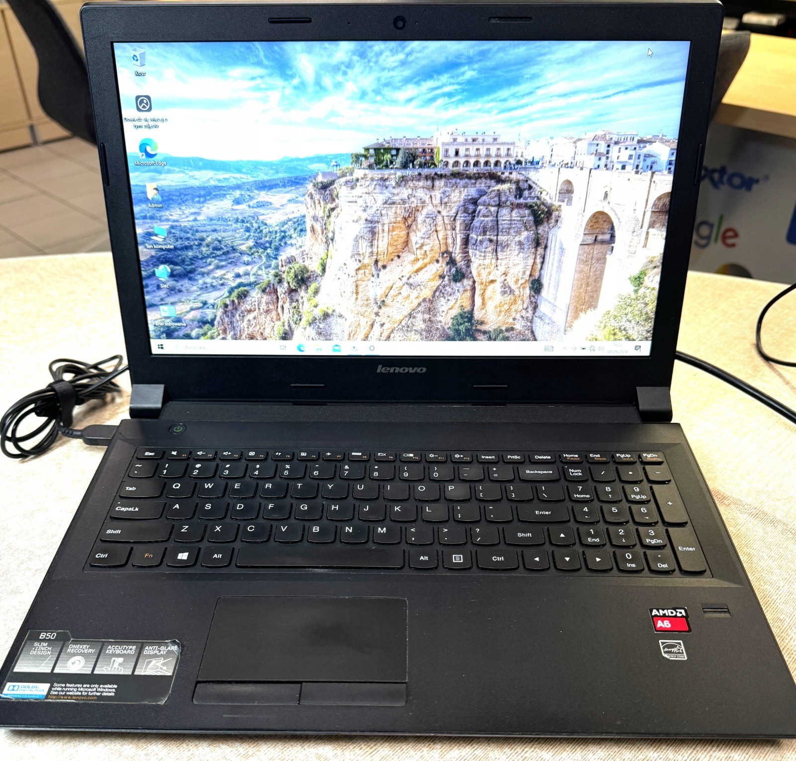 Lenovo B50-45 15.6″ AMD A8 16GB RAM 256GB SSD – Ready to be used of the Box