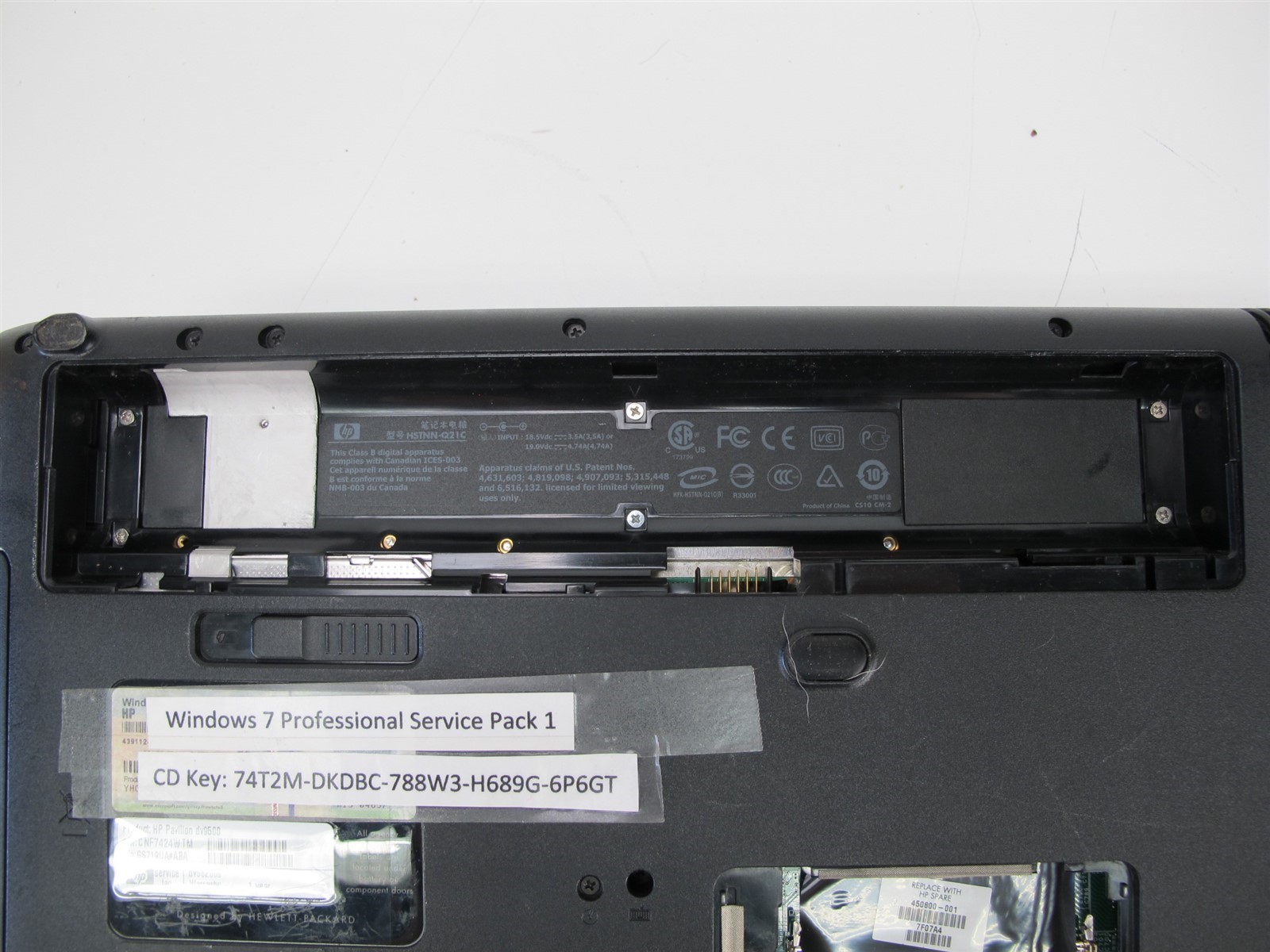 HP Pavilion DV9000 Laptop AMD Turion 64×2 1.9GHz No Ram No HDD Parts Unit