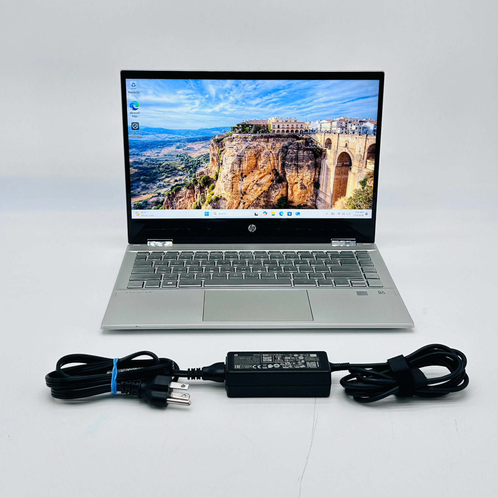 HP Pavilion x360 14 2-in-1 Touch Laptop i5 256GB SSD 8GB Win11 14-dw1010wm