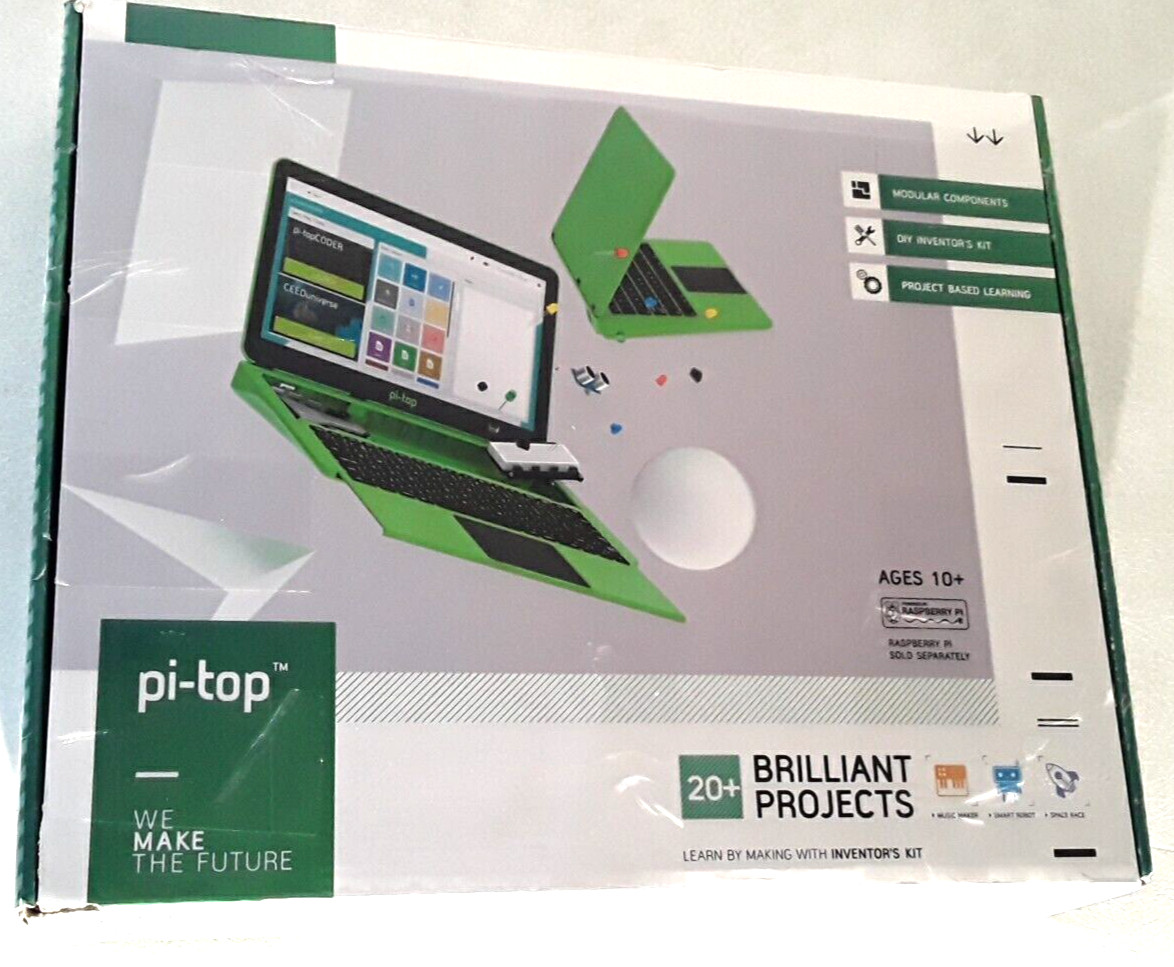 * WORKING Raspberry Pi 3 Model B+ installed Pi-top Modular Laptop & Inventor Kit