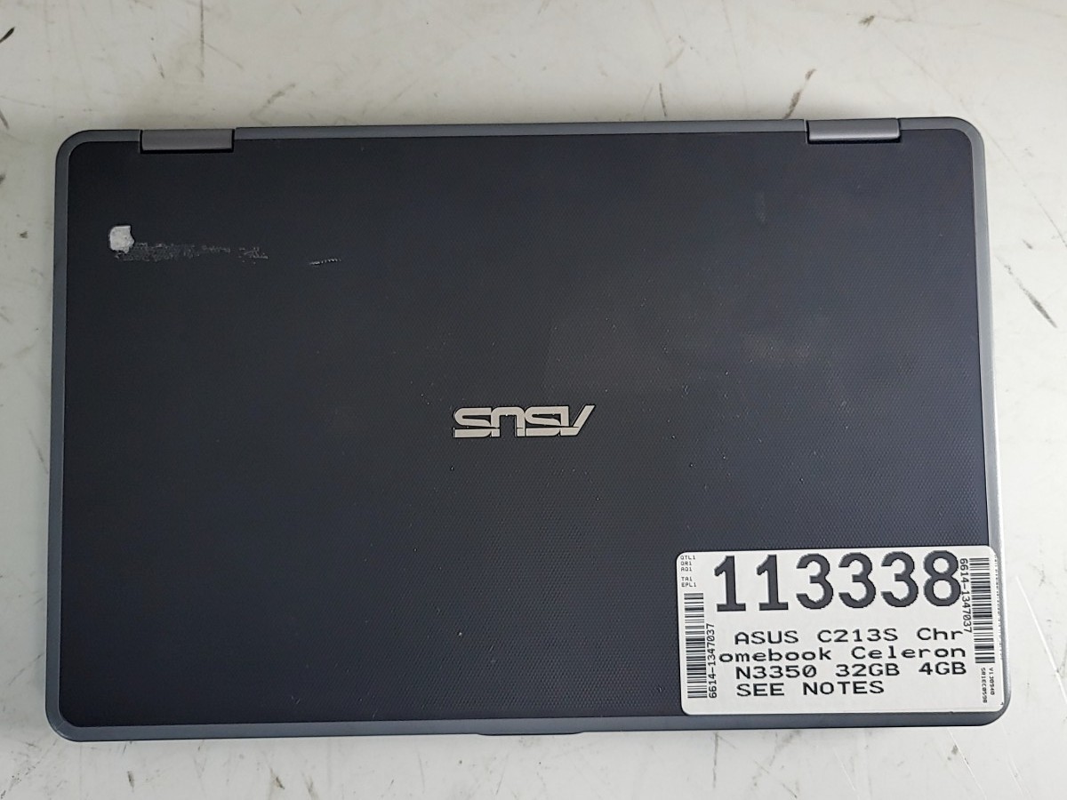 ASUS C213S Chromebook Celeron N3350 32GB 4GB SEE NOTES