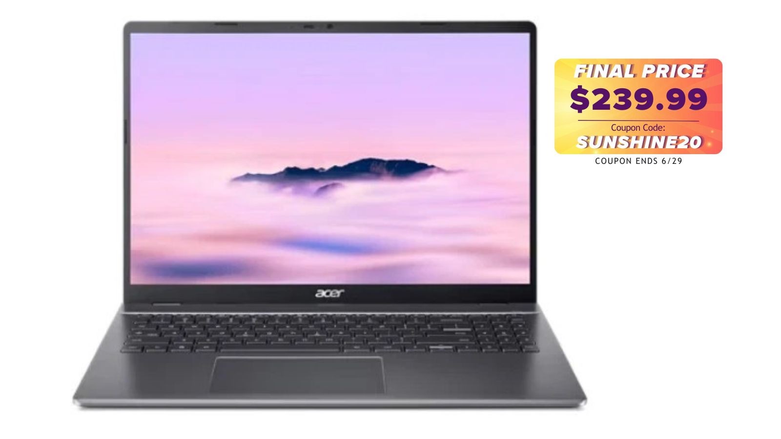 Acer Chromebook Plus 516 16″ i3-1315U 13th Gen 8GB 128GB UHD ChOS Refurb