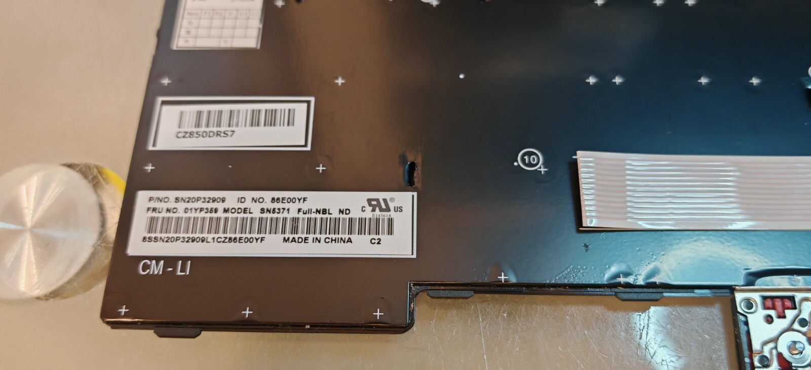 LENOVO THINKPAD L480 E490 E480 KEYBOARD KEYBOARD 01YP359 SN20P32909