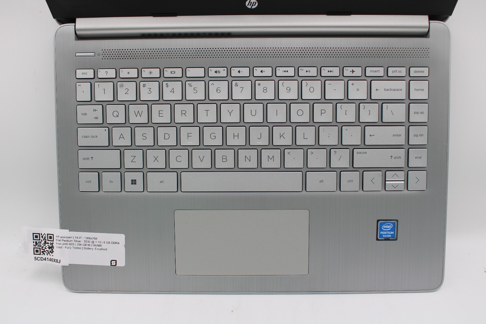 HP 14-dq0703dx _ Pentium Silver N5030 @1.1 _ 8GB RAM _ 256GB SSD _ No OS