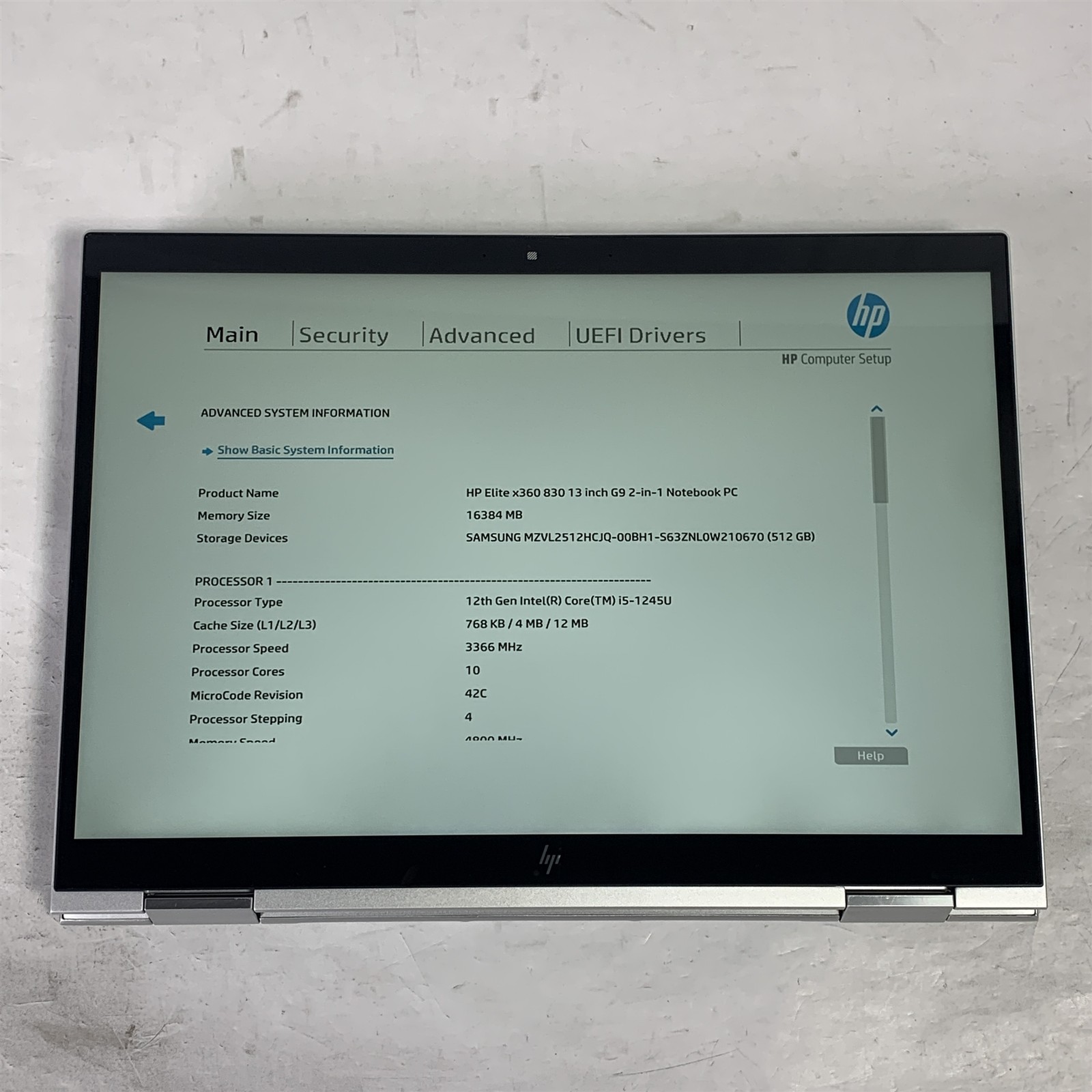 HP Elite X360 830 G9 13.3″ Laptop i5-1245U 1.6GHz 16GB 512GB NVMe SSD – Win11